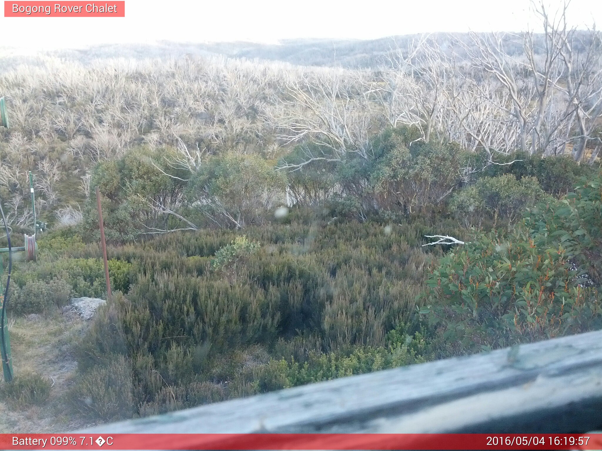 Bogong Web Cam 4:19pm Wednesday 4th of May 2016