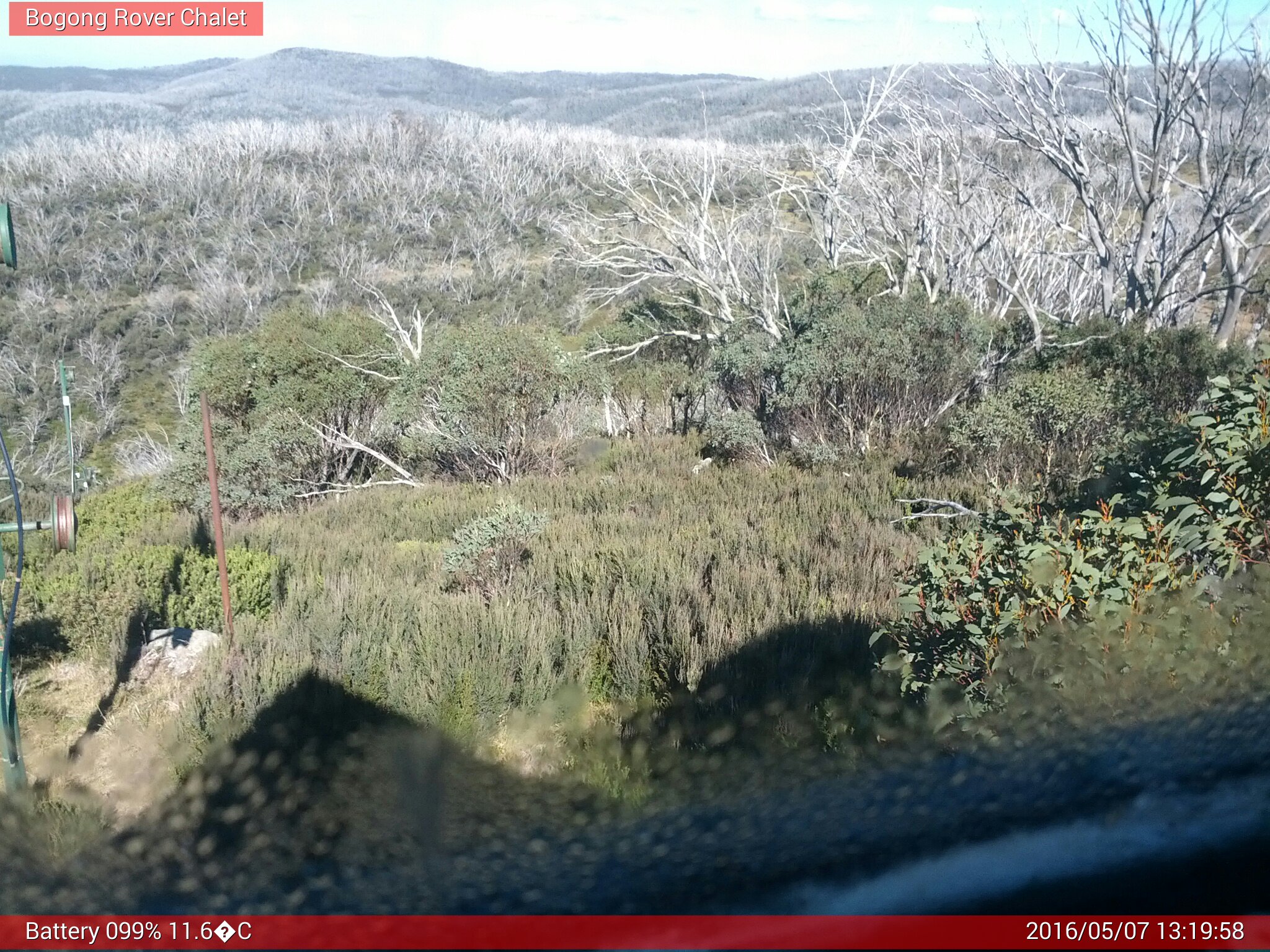 Bogong Web Cam 1:19pm Saturday 7th of May 2016