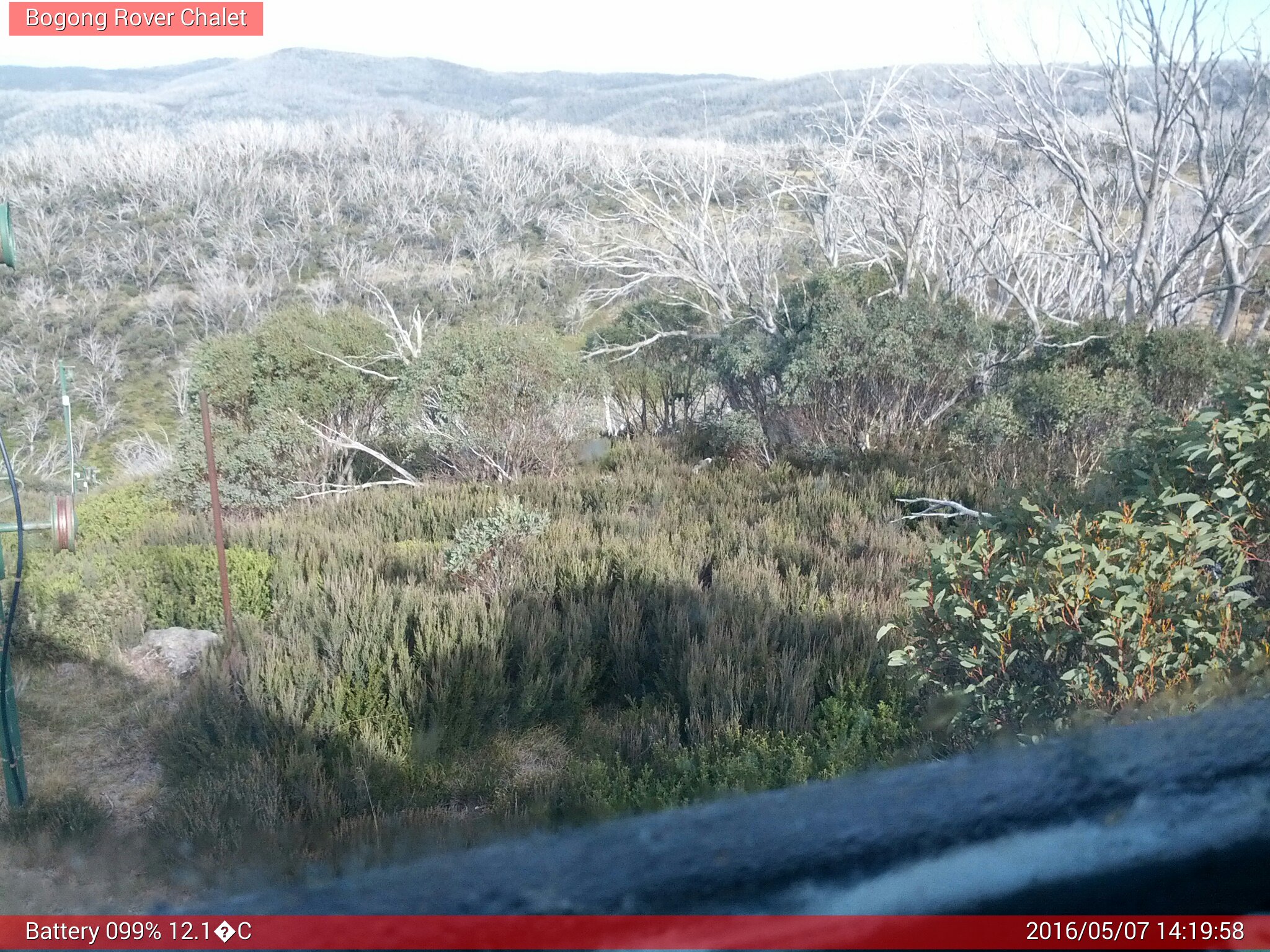 Bogong Web Cam 2:19pm Saturday 7th of May 2016