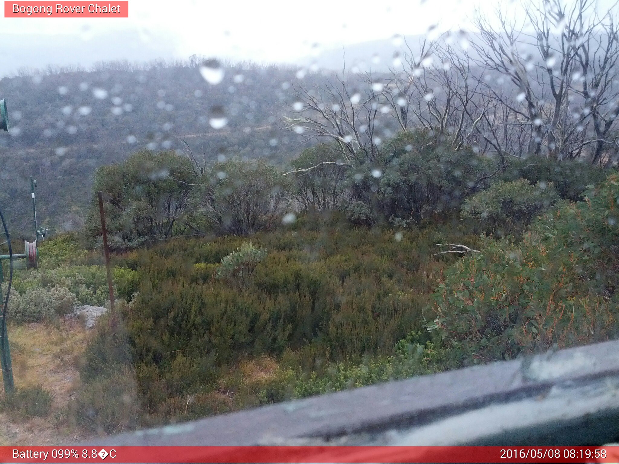 Bogong Web Cam 8:19am Sunday 8th of May 2016