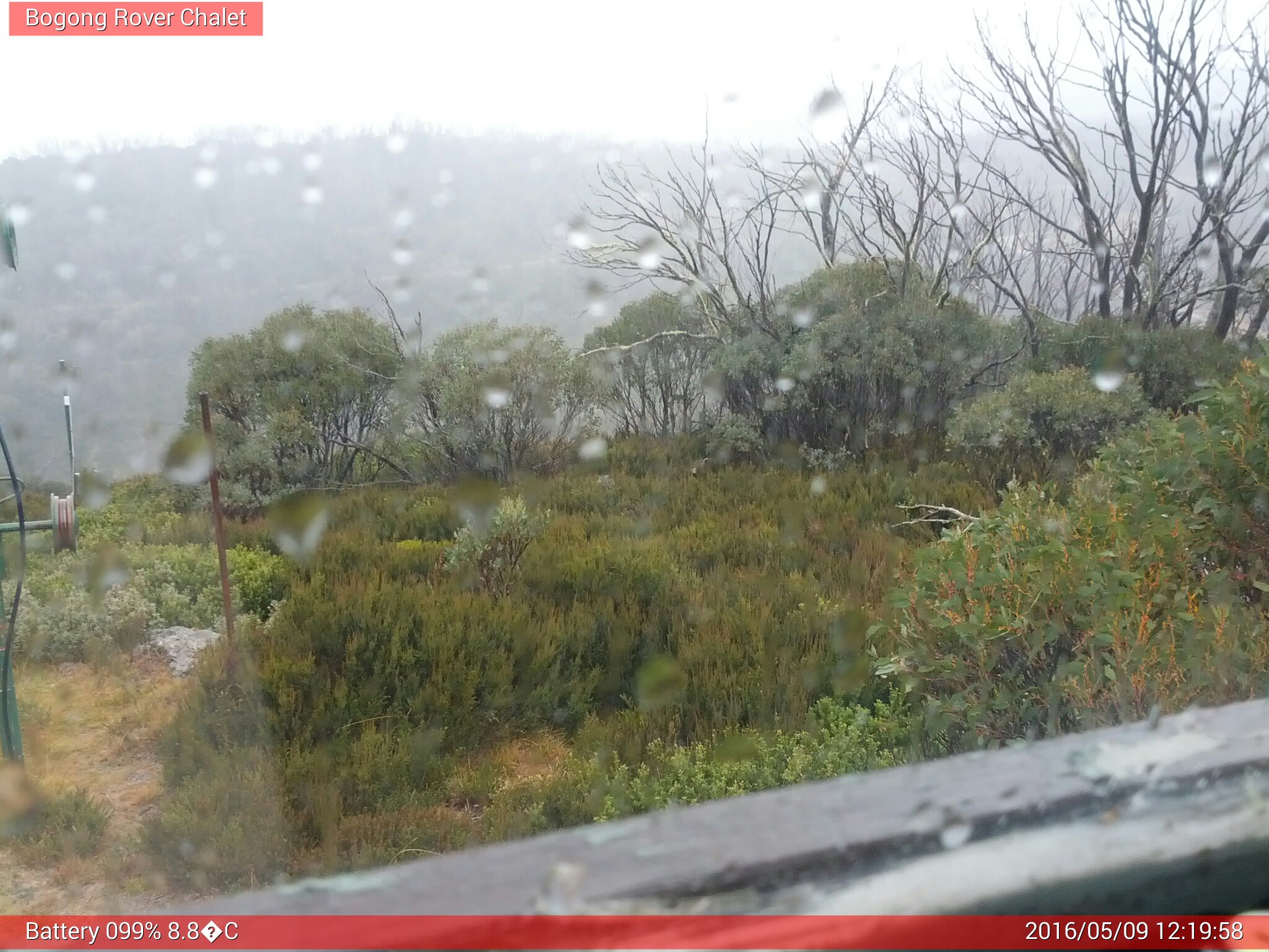 Bogong Web Cam 12:19pm Monday 9th of May 2016