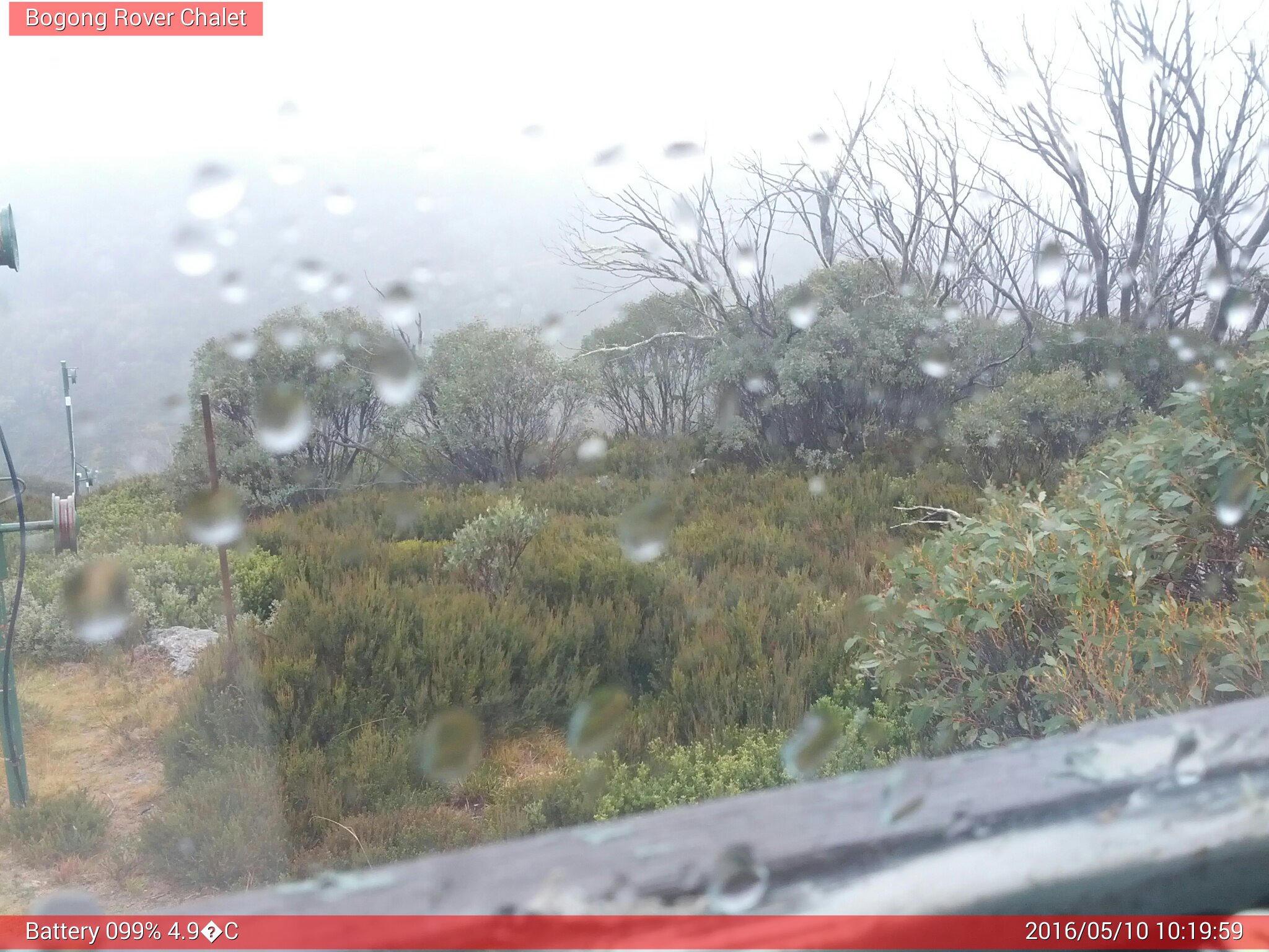 Bogong Web Cam 10:19am Tuesday 10th of May 2016