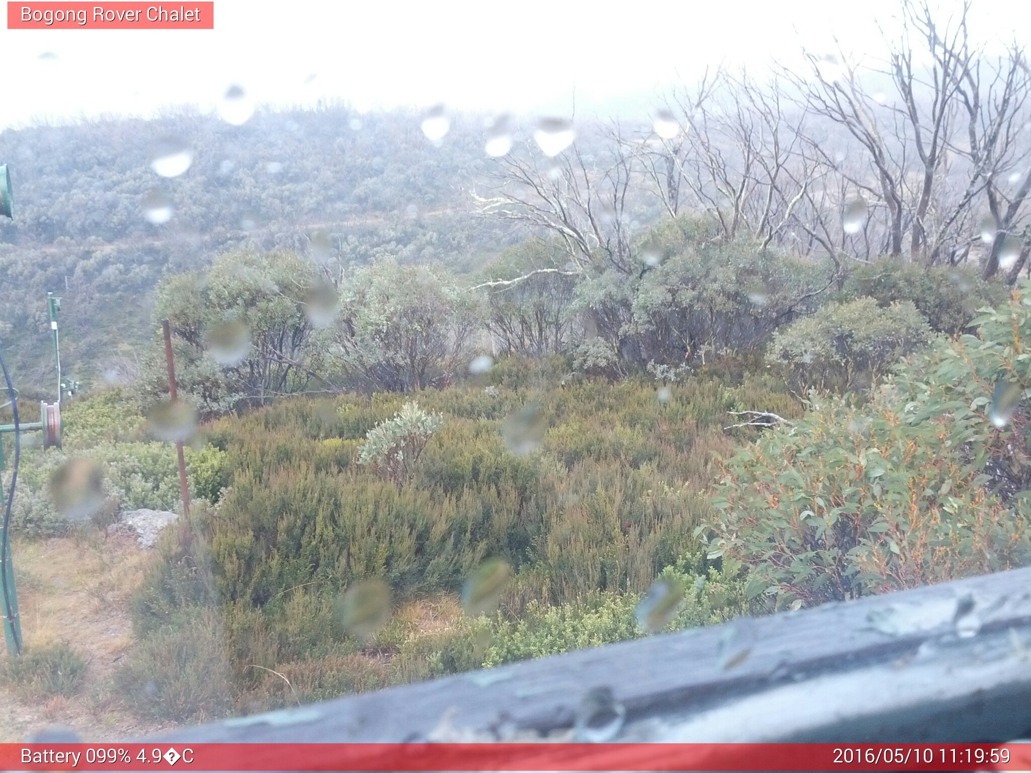 Bogong Web Cam 11:19am Tuesday 10th of May 2016