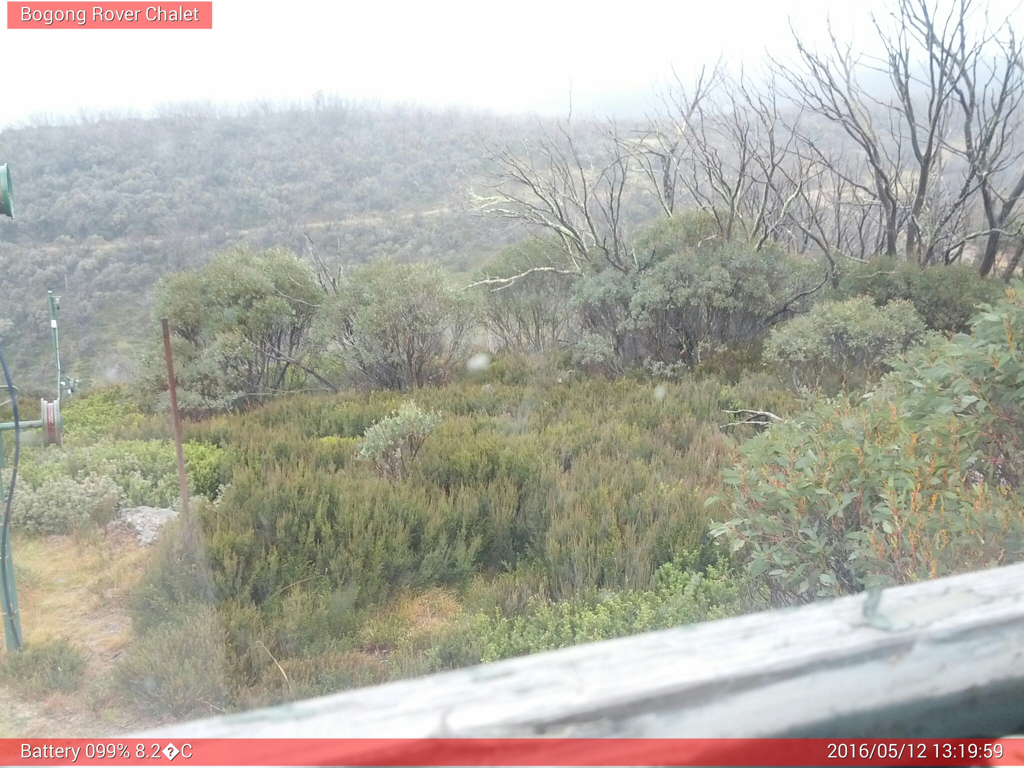 Bogong Web Cam 1:19pm Thursday 12th of May 2016