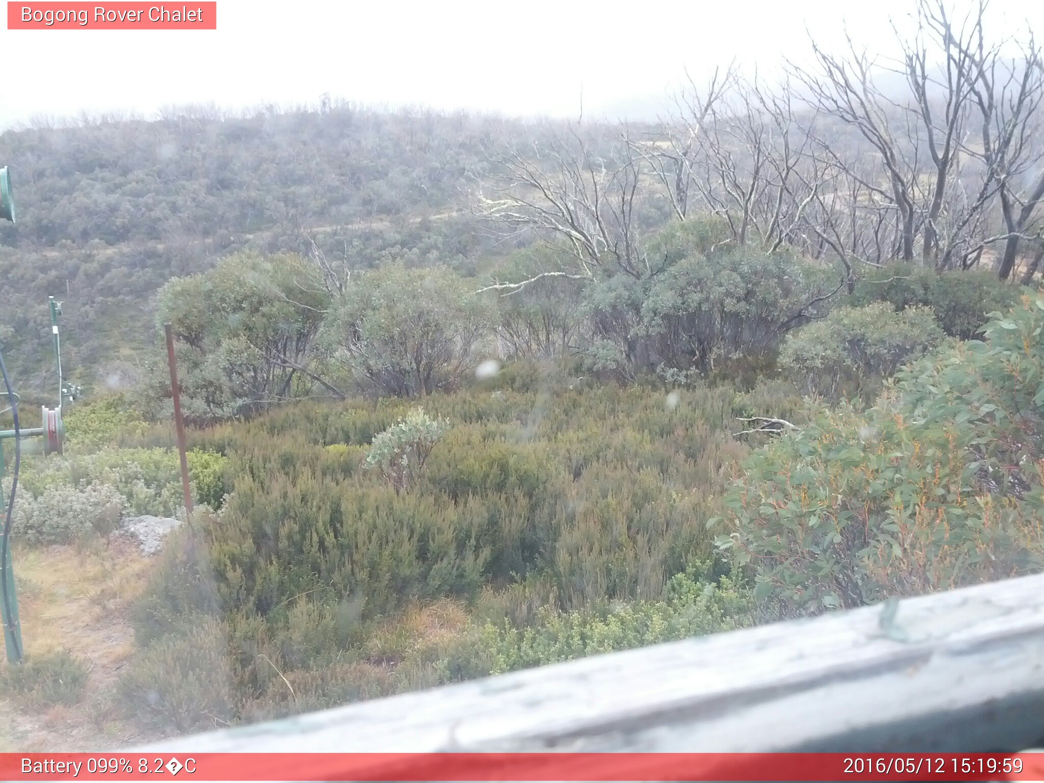 Bogong Web Cam 3:19pm Thursday 12th of May 2016