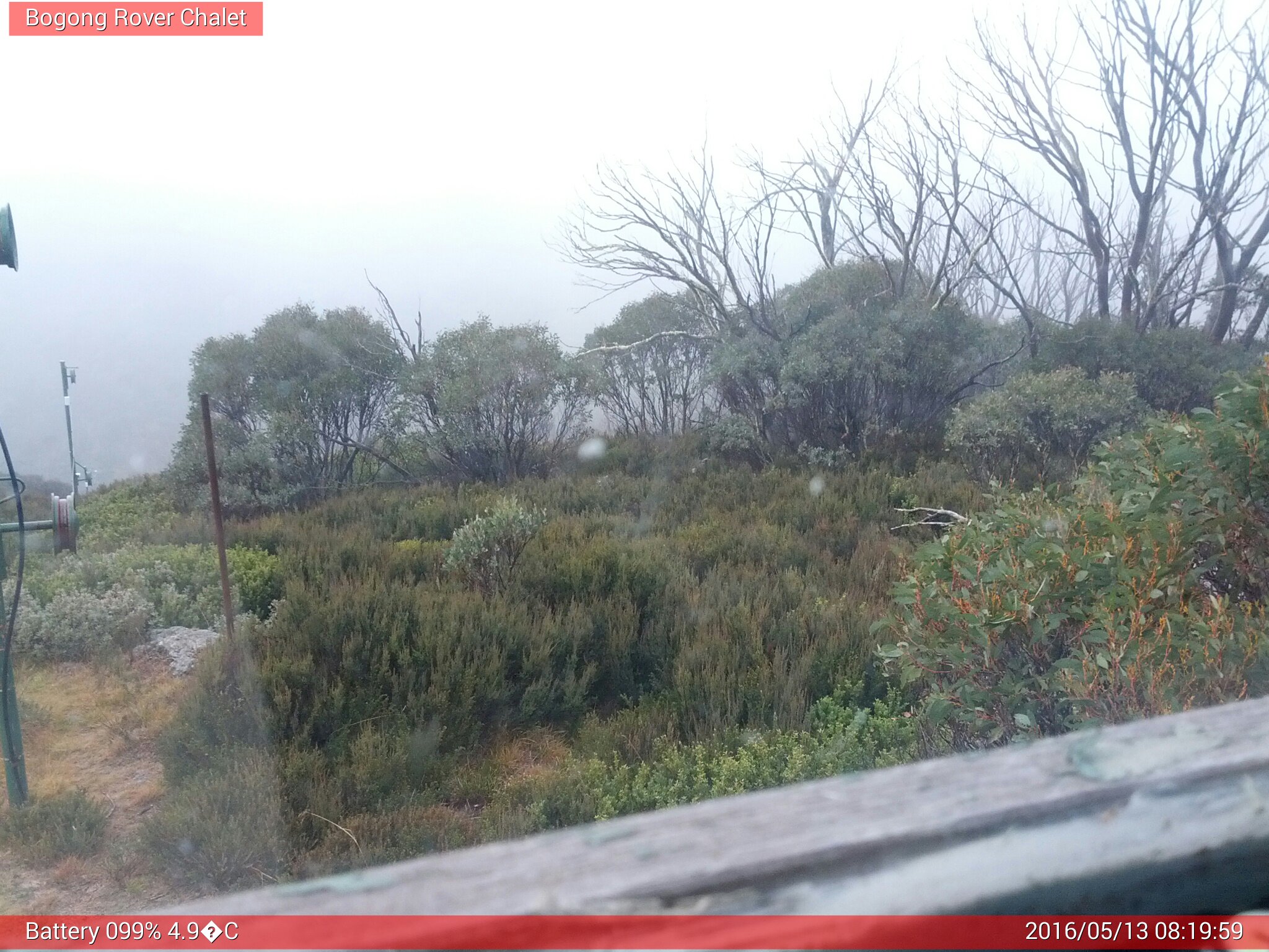 Bogong Web Cam 8:19am Friday 13th of May 2016