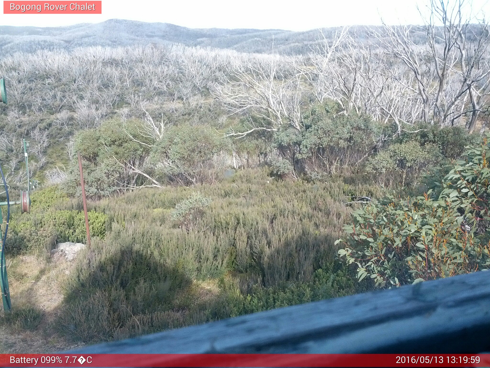 Bogong Web Cam 1:19pm Friday 13th of May 2016