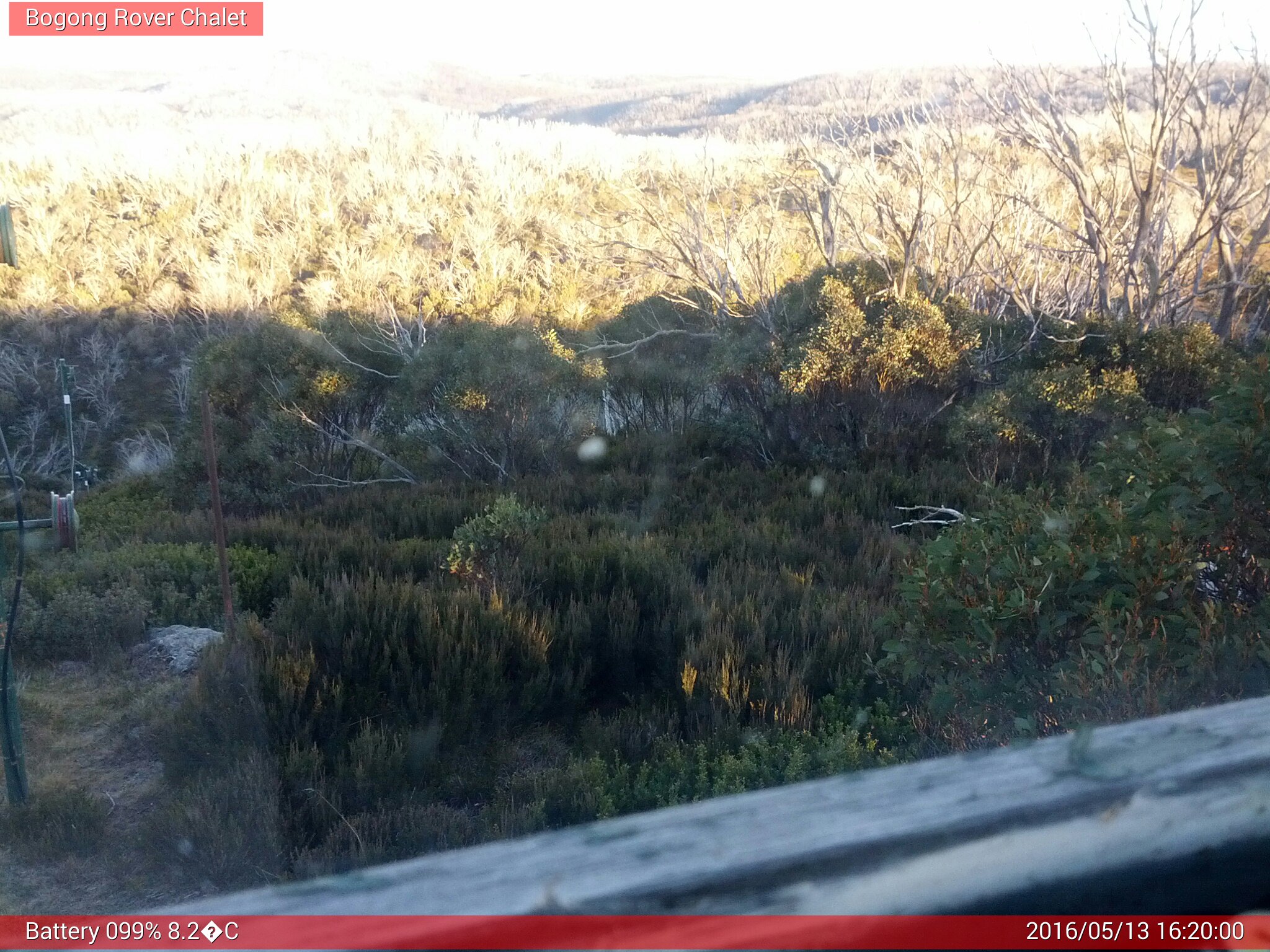 Bogong Web Cam 4:20pm Friday 13th of May 2016