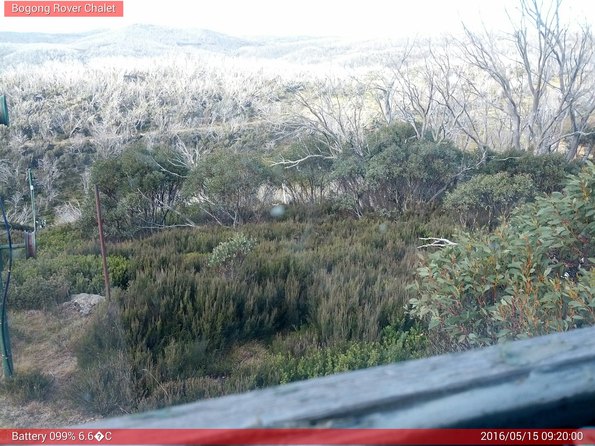 Bogong Web Cam 9:19am Sunday 15th of May 2016