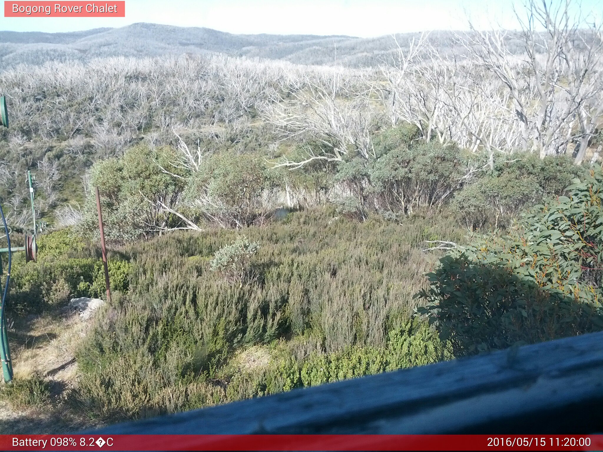 Bogong Web Cam 11:19am Sunday 15th of May 2016