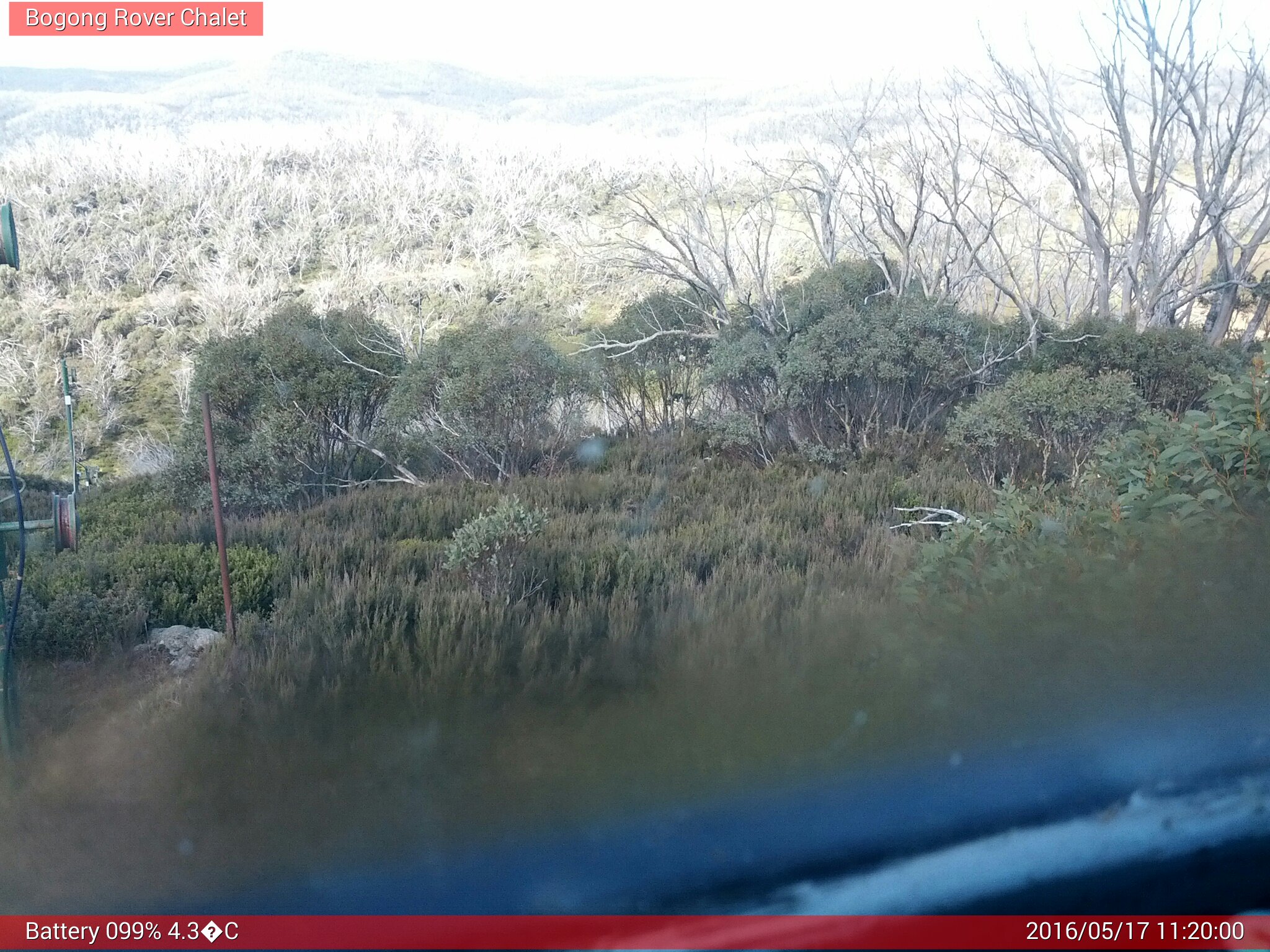 Bogong Web Cam 11:20am Tuesday 17th of May 2016