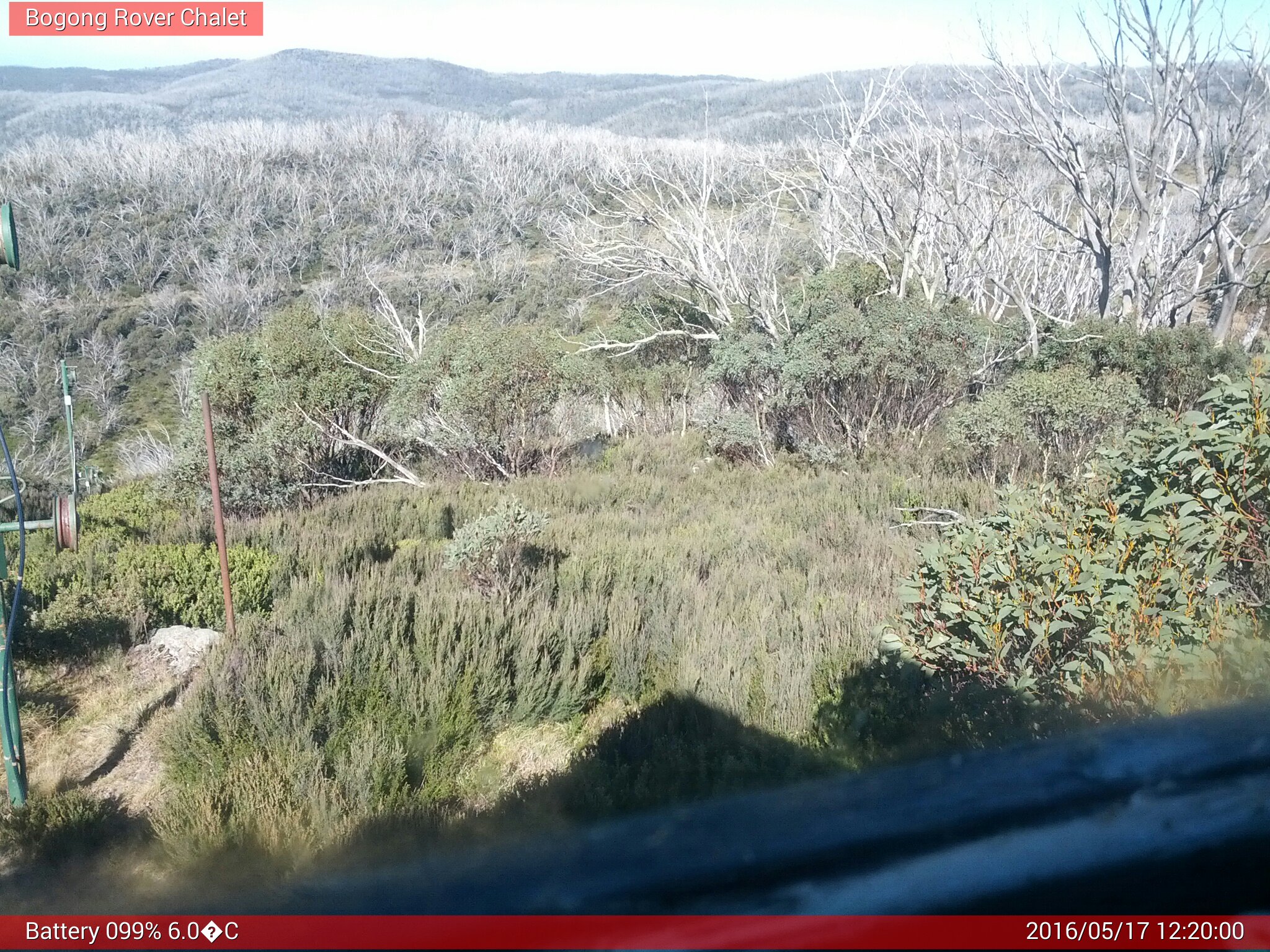 Bogong Web Cam 12:20pm Tuesday 17th of May 2016