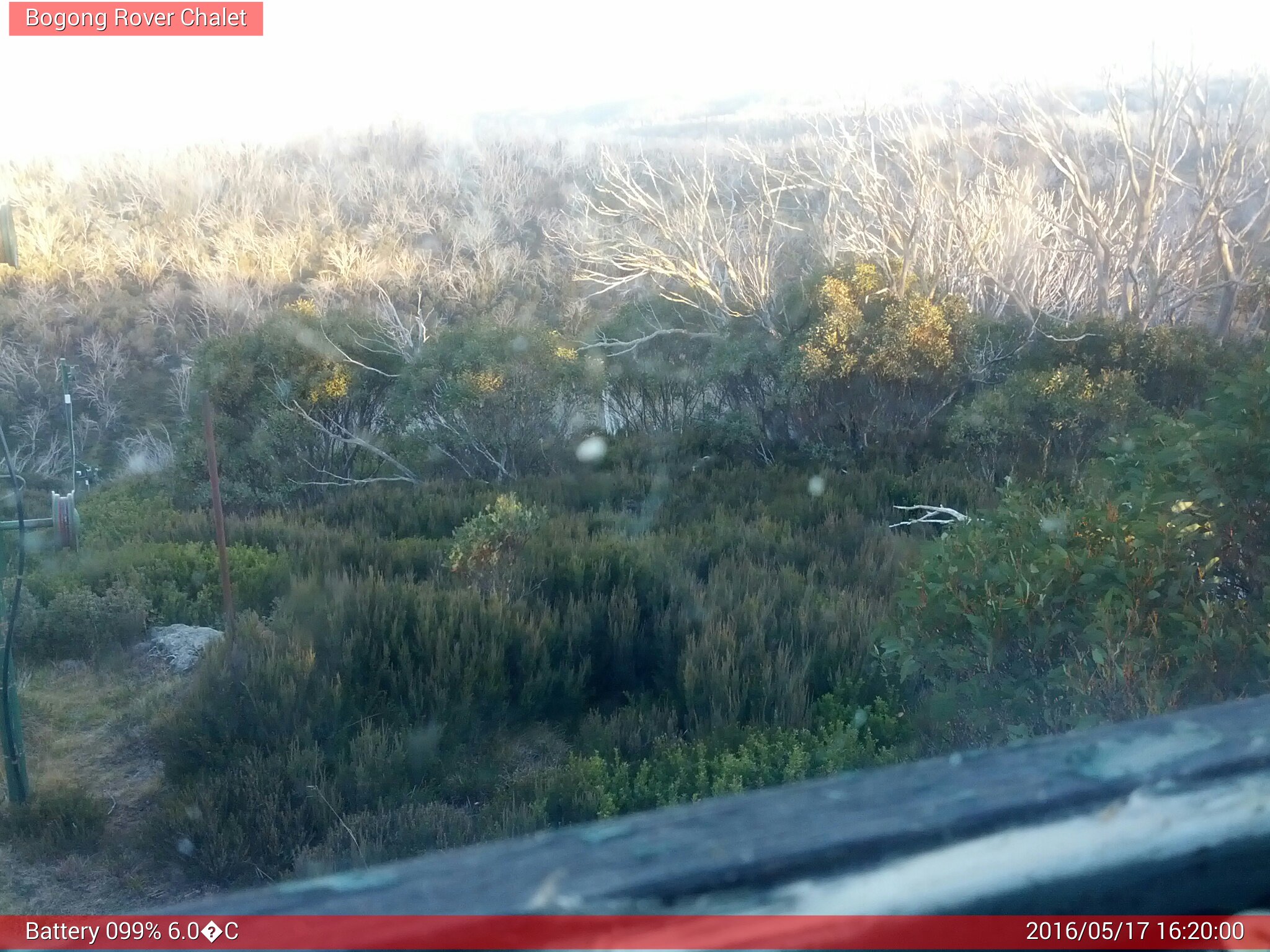 Bogong Web Cam 4:20pm Tuesday 17th of May 2016