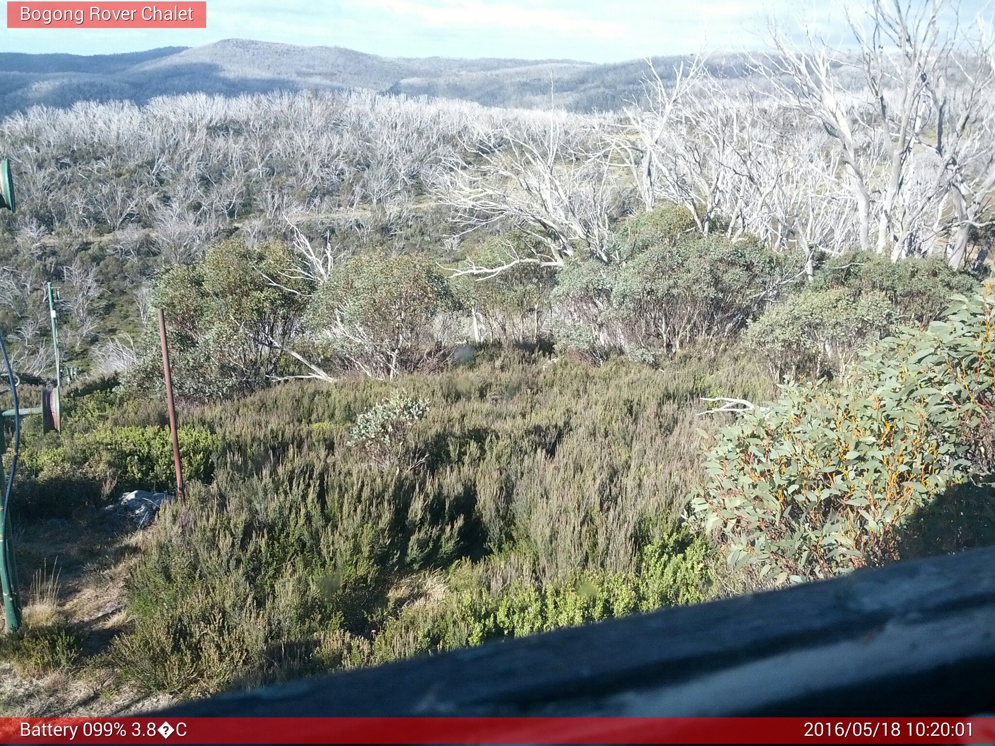 Bogong Web Cam 10:20am Wednesday 18th of May 2016