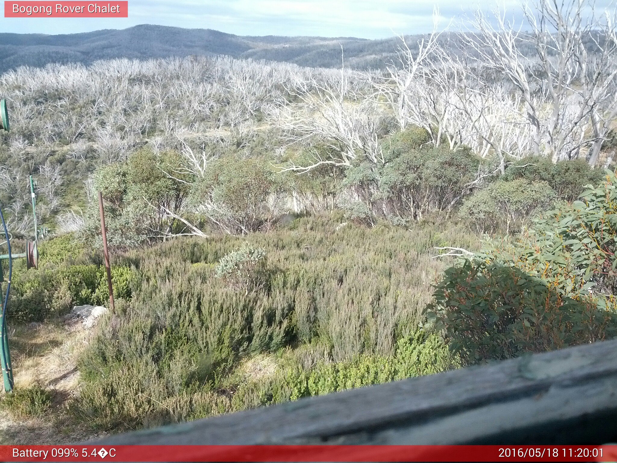 Bogong Web Cam 11:20am Wednesday 18th of May 2016