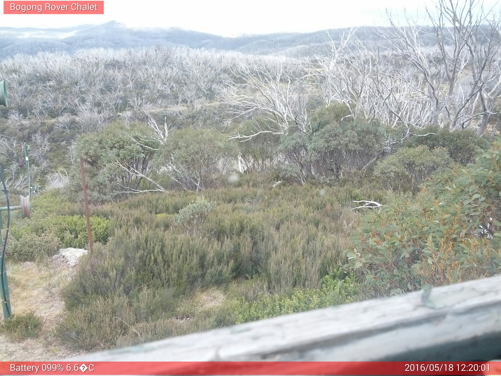 Bogong Web Cam 12:20pm Wednesday 18th of May 2016