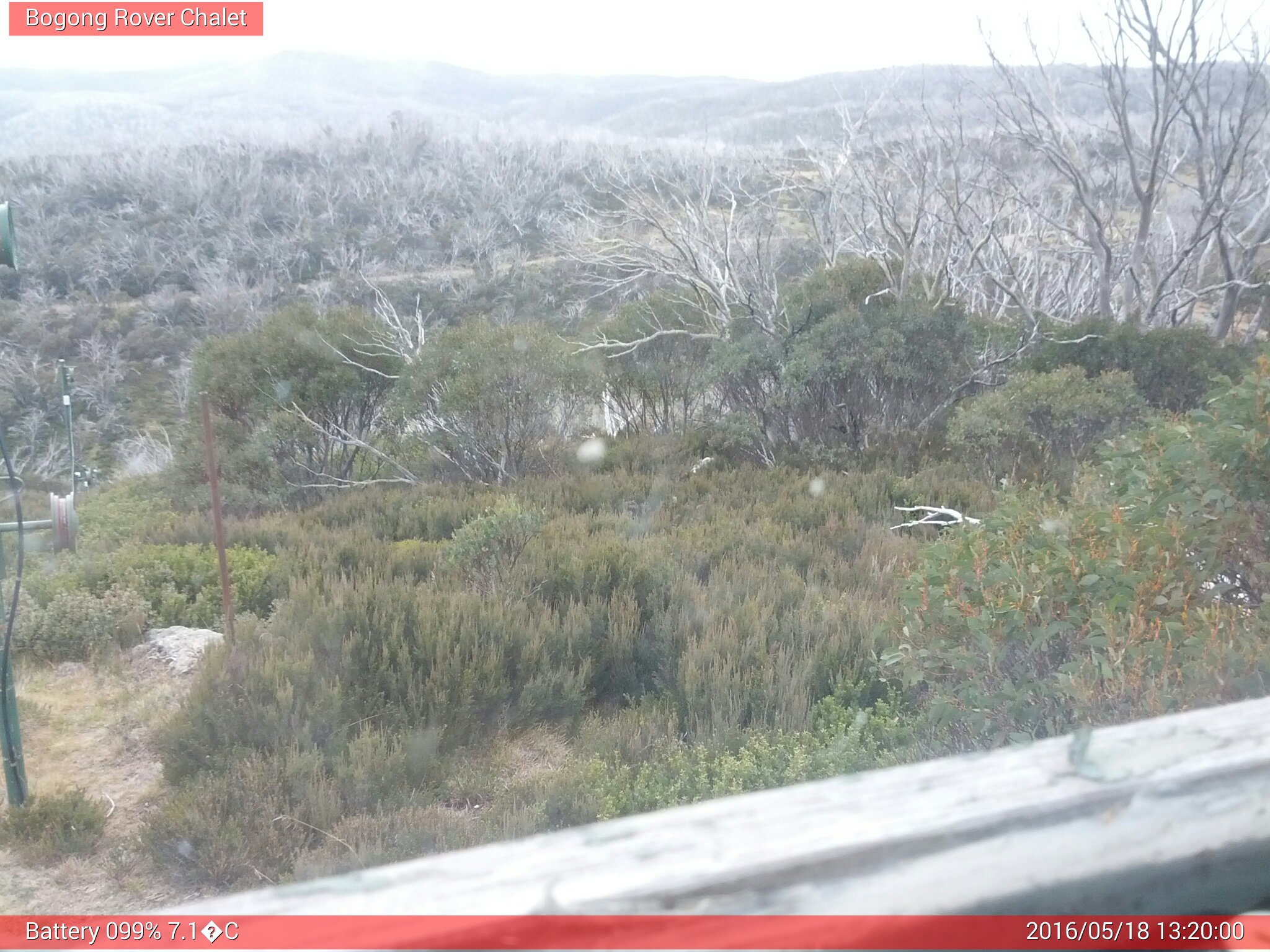 Bogong Web Cam 1:20pm Wednesday 18th of May 2016