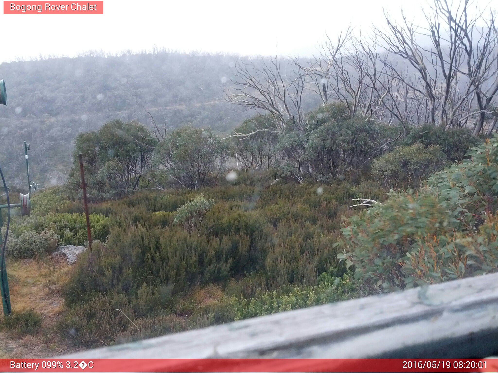 Bogong Web Cam 8:20am Thursday 19th of May 2016