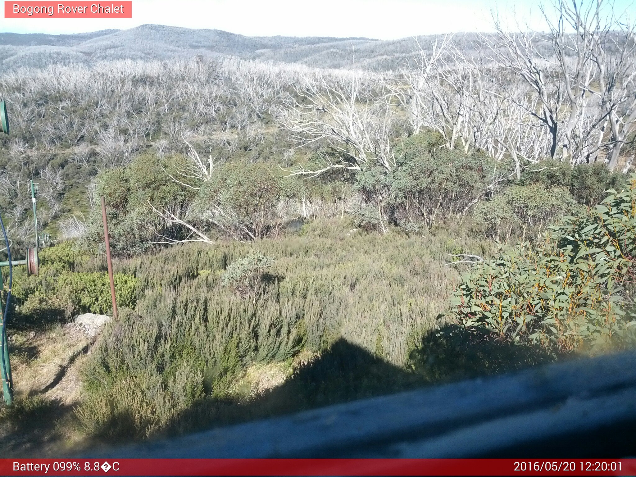 Bogong Web Cam 12:20pm Friday 20th of May 2016