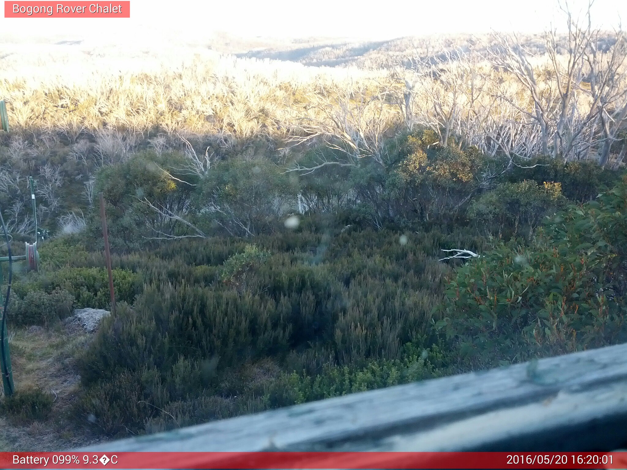 Bogong Web Cam 4:20pm Friday 20th of May 2016