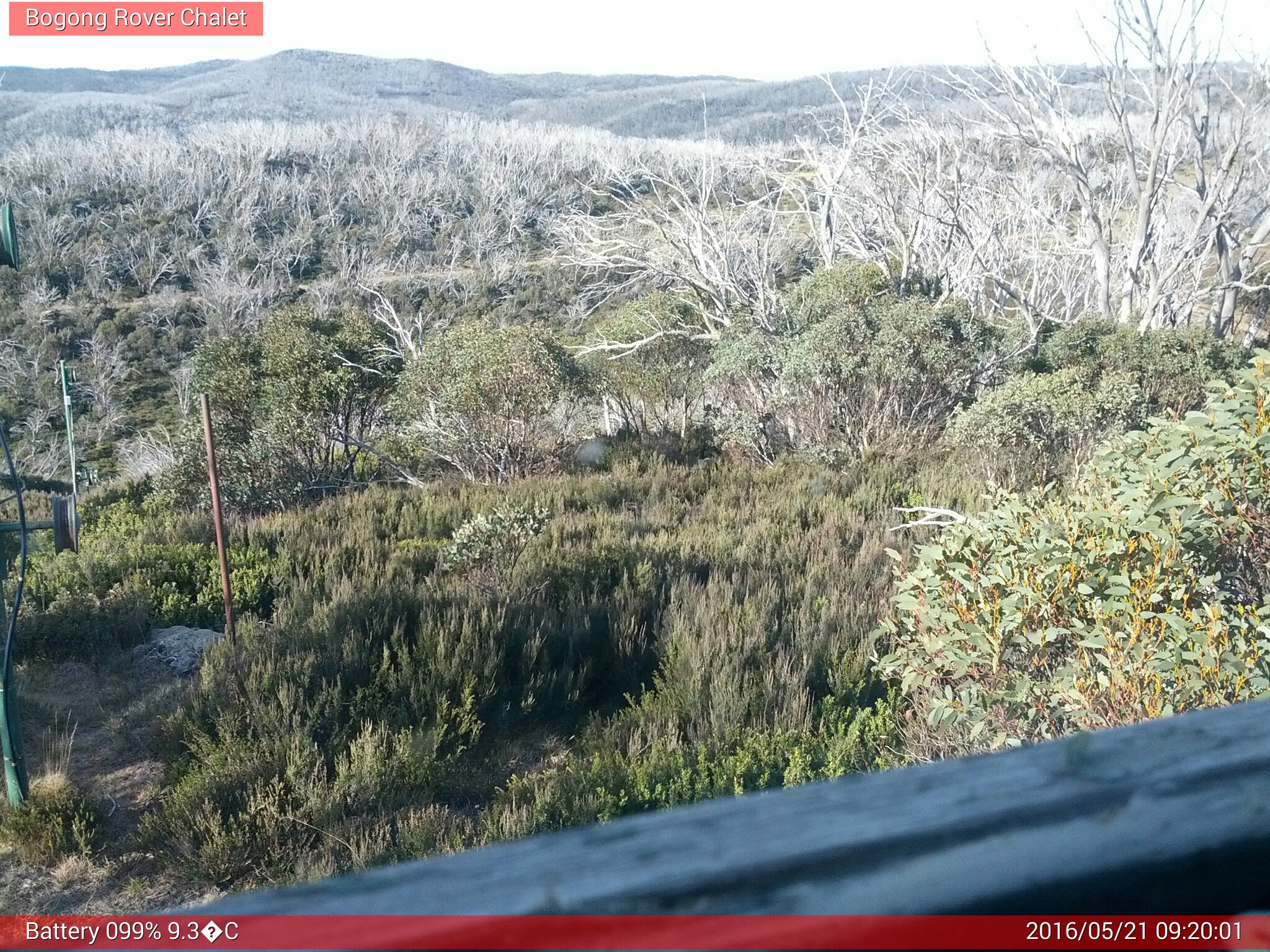 Bogong Web Cam 9:20am Saturday 21st of May 2016