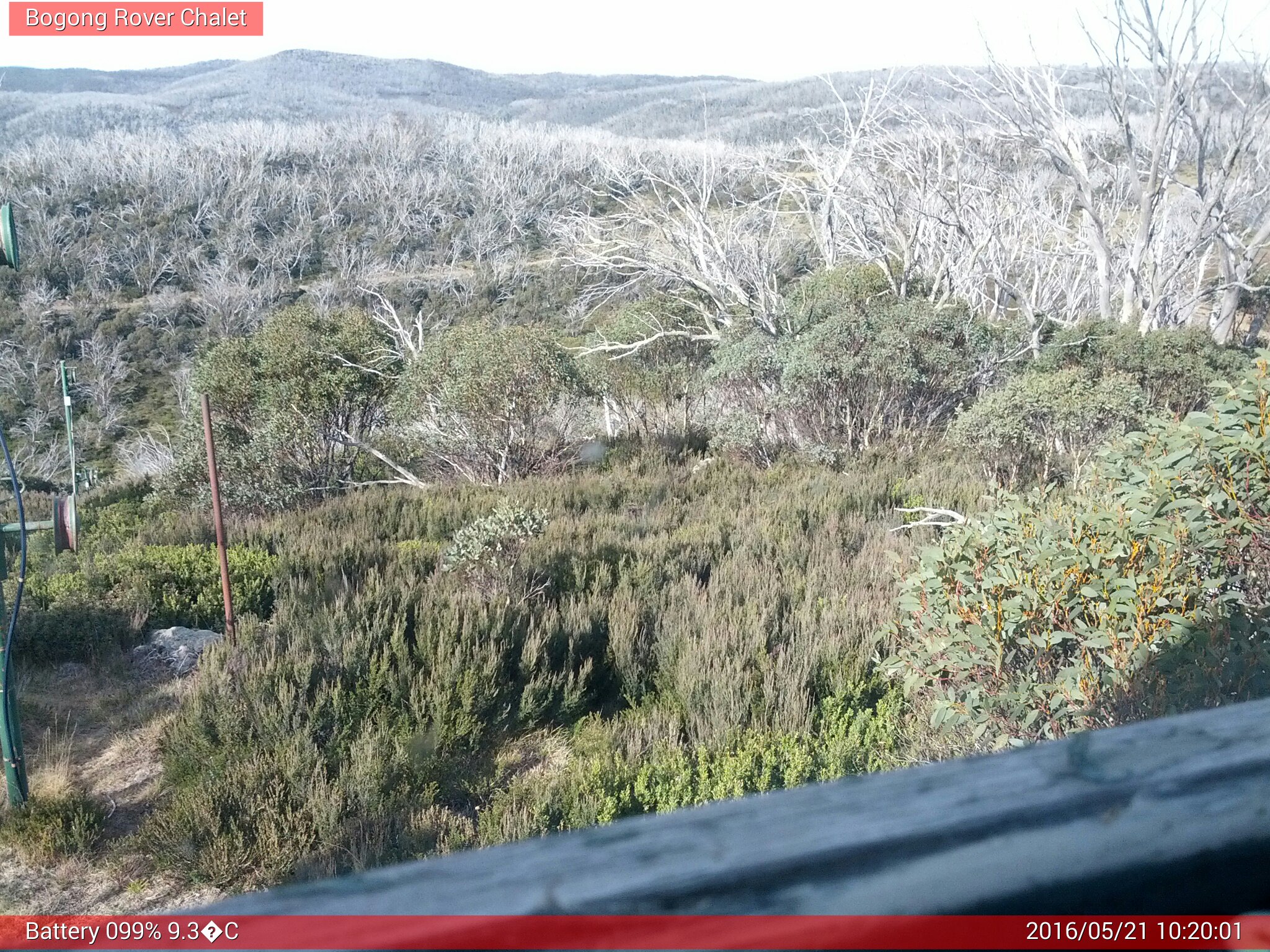 Bogong Web Cam 10:20am Saturday 21st of May 2016