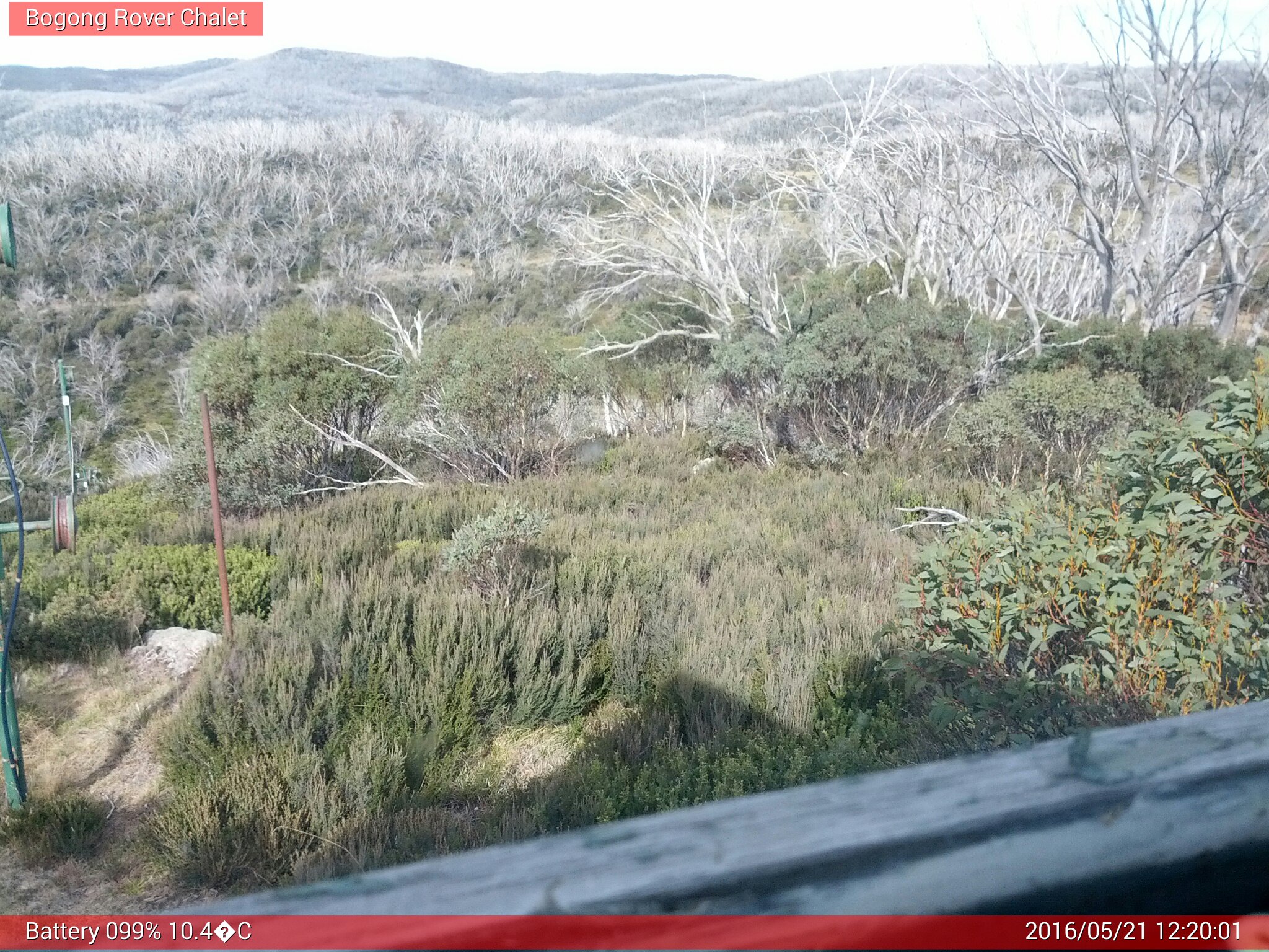 Bogong Web Cam 12:20pm Saturday 21st of May 2016