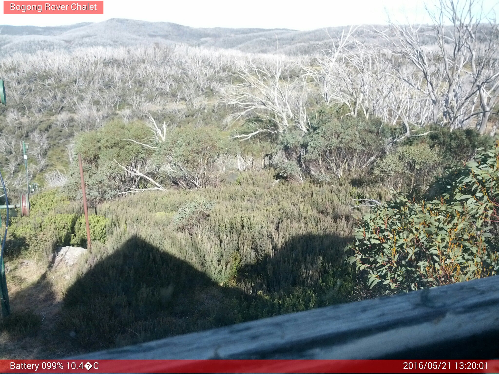 Bogong Web Cam 1:20pm Saturday 21st of May 2016