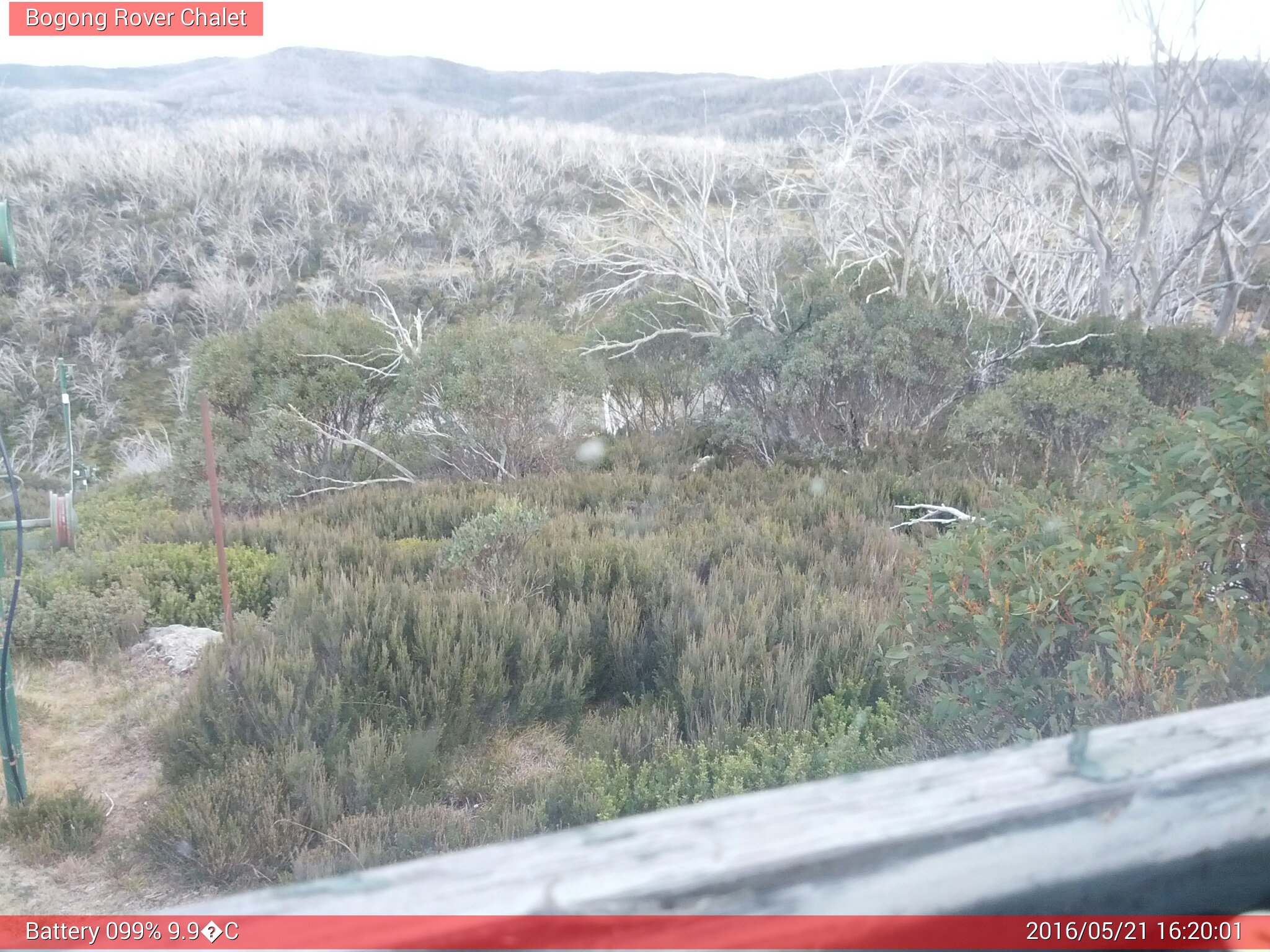 Bogong Web Cam 4:20pm Saturday 21st of May 2016