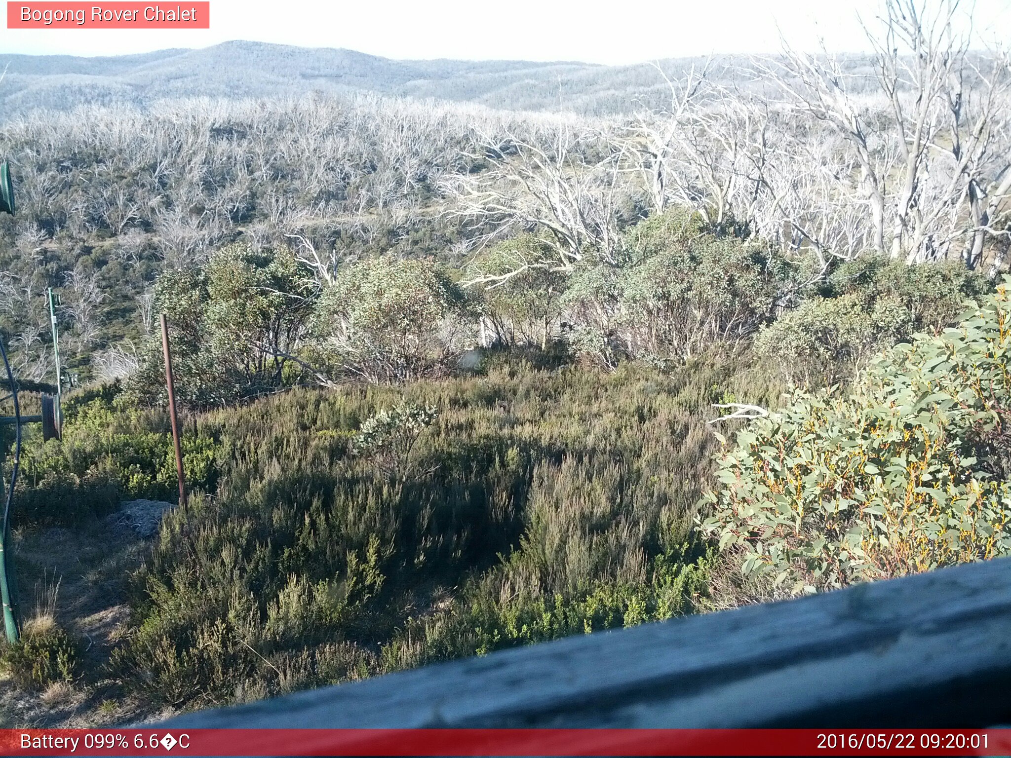 Bogong Web Cam 9:20am Sunday 22nd of May 2016