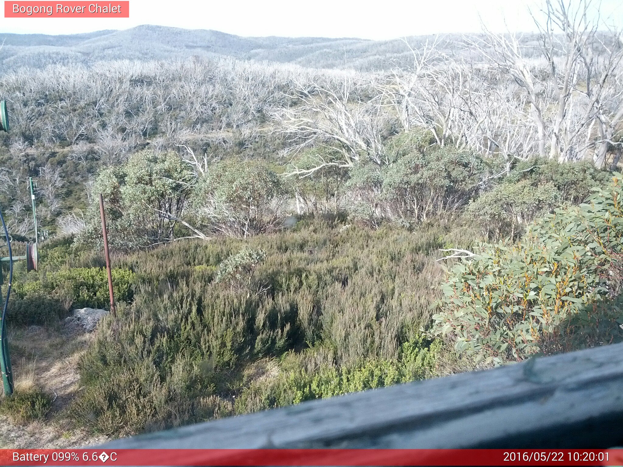 Bogong Web Cam 10:20am Sunday 22nd of May 2016