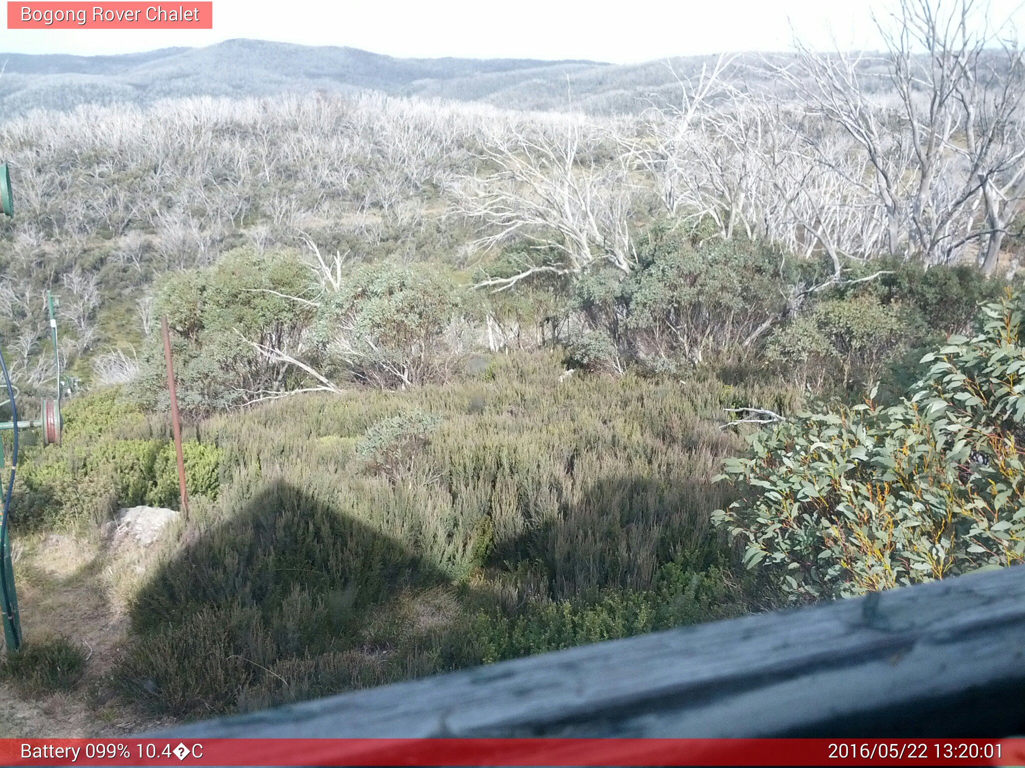 Bogong Web Cam 1:20pm Sunday 22nd of May 2016