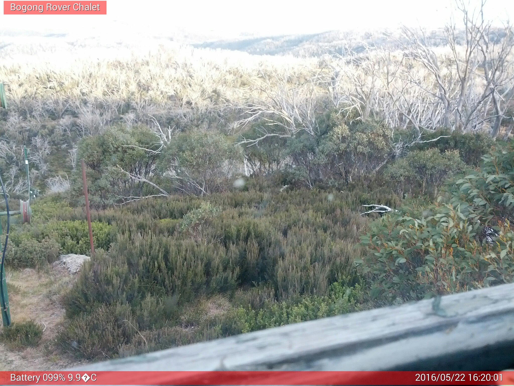 Bogong Web Cam 4:20pm Sunday 22nd of May 2016