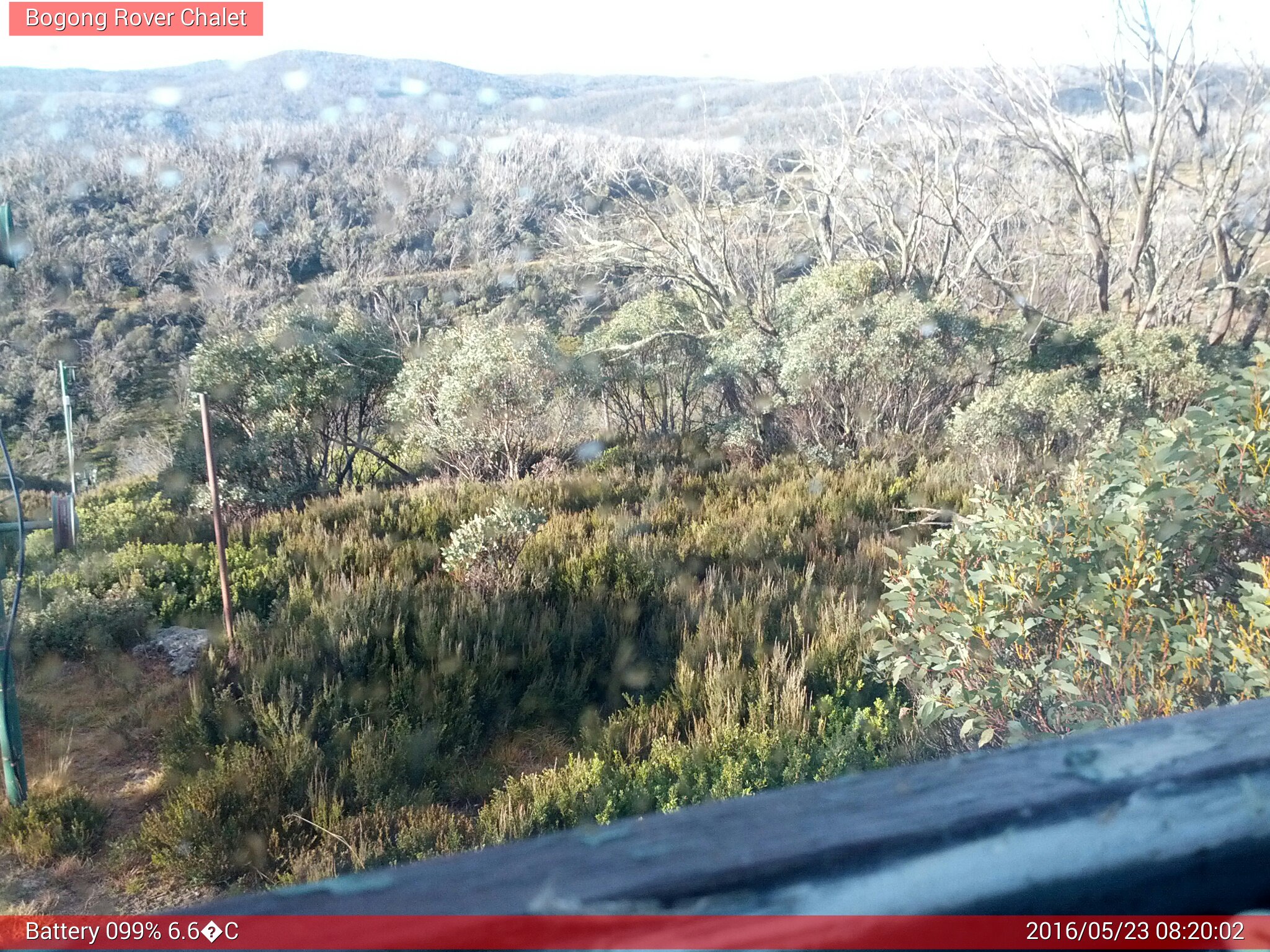 Bogong Web Cam 8:20am Monday 23rd of May 2016