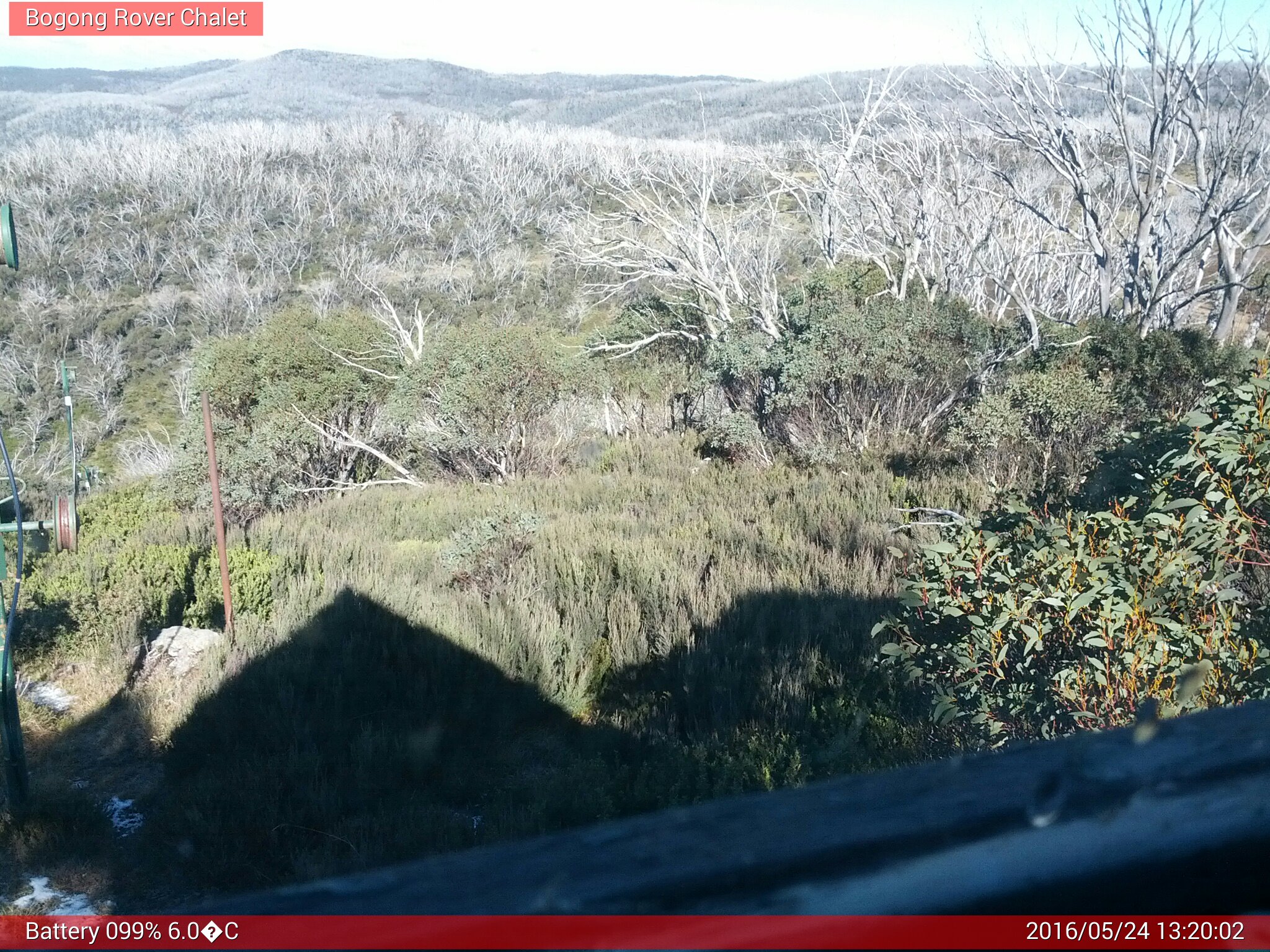 Bogong Web Cam 1:20pm Tuesday 24th of May 2016