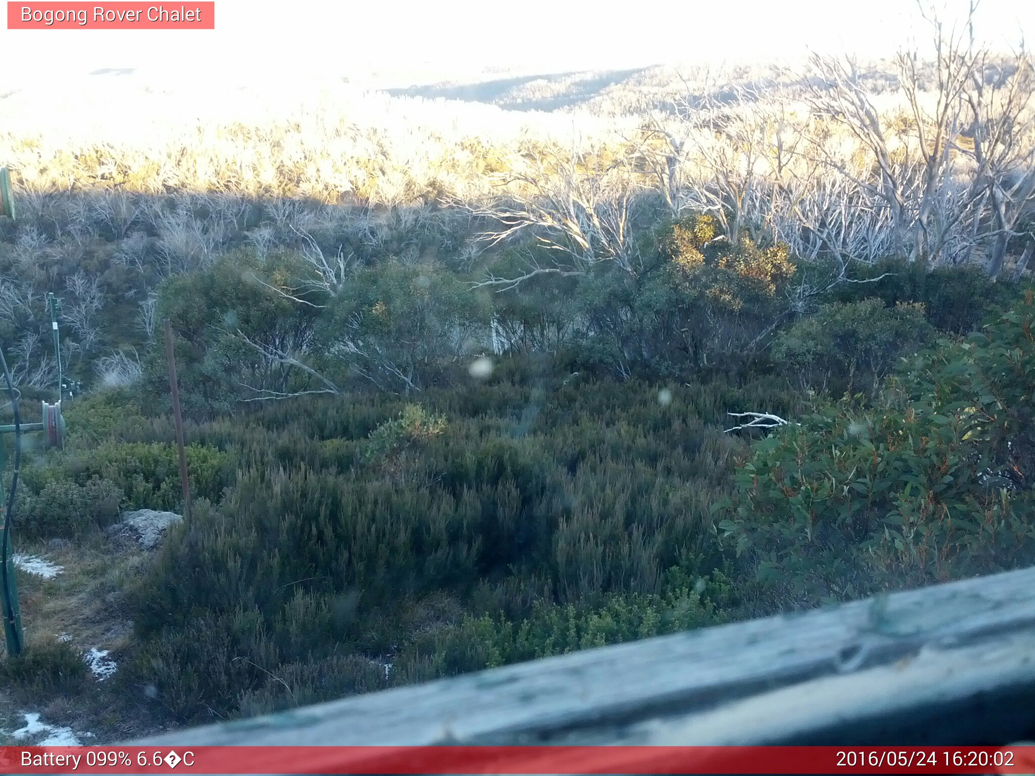 Bogong Web Cam 4:20pm Tuesday 24th of May 2016