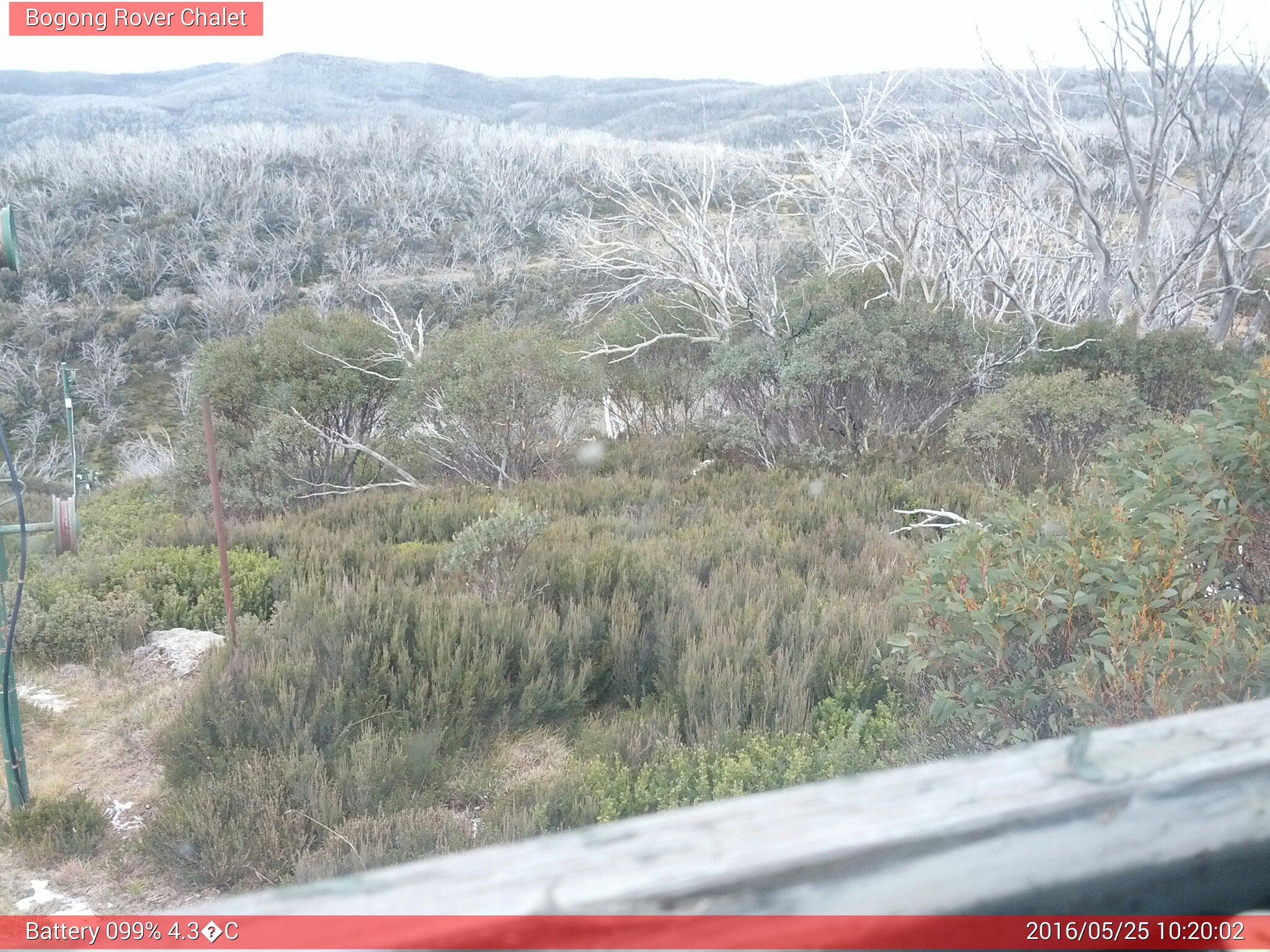 Bogong Web Cam 10:20am Wednesday 25th of May 2016