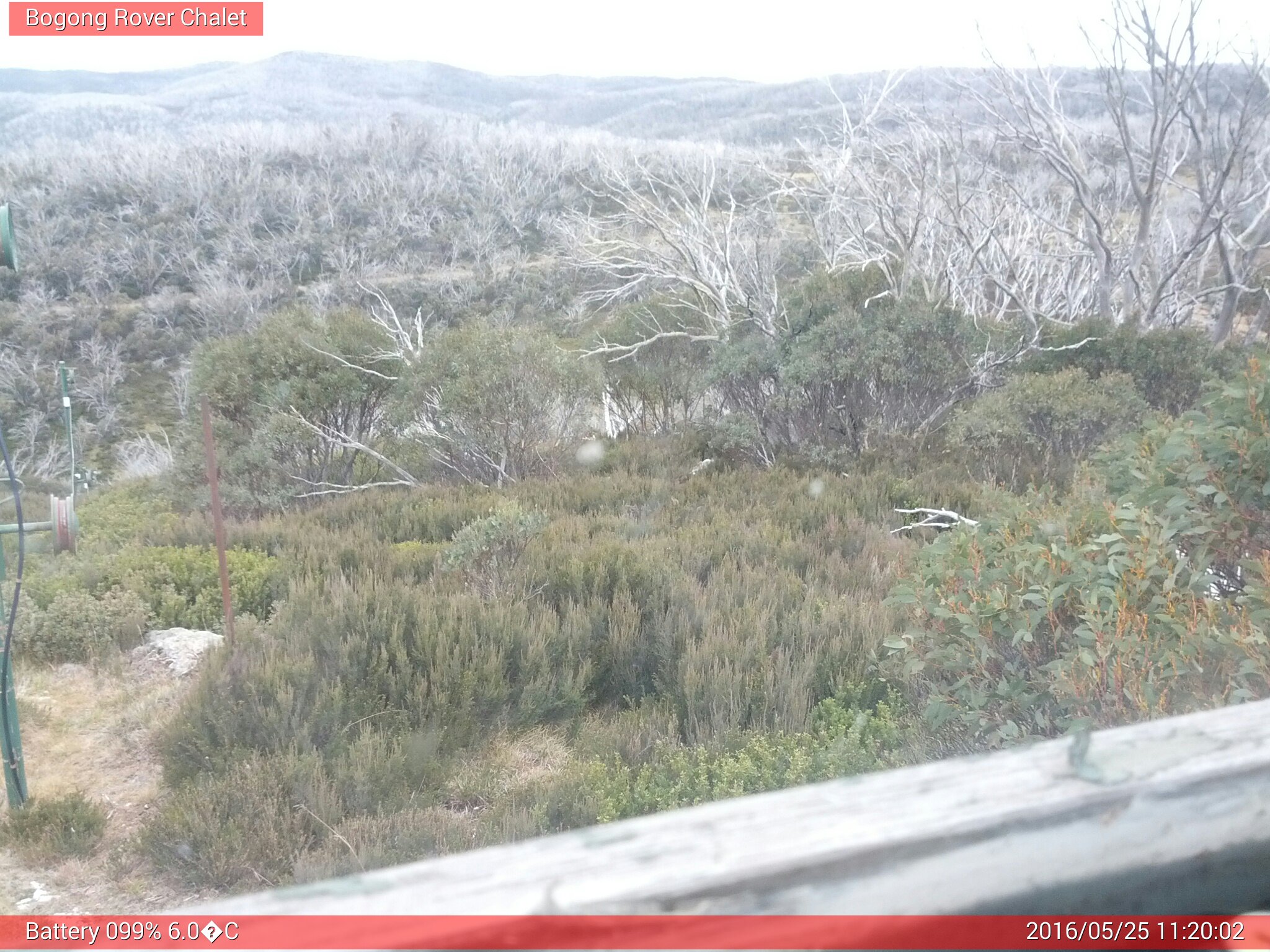 Bogong Web Cam 11:20am Wednesday 25th of May 2016