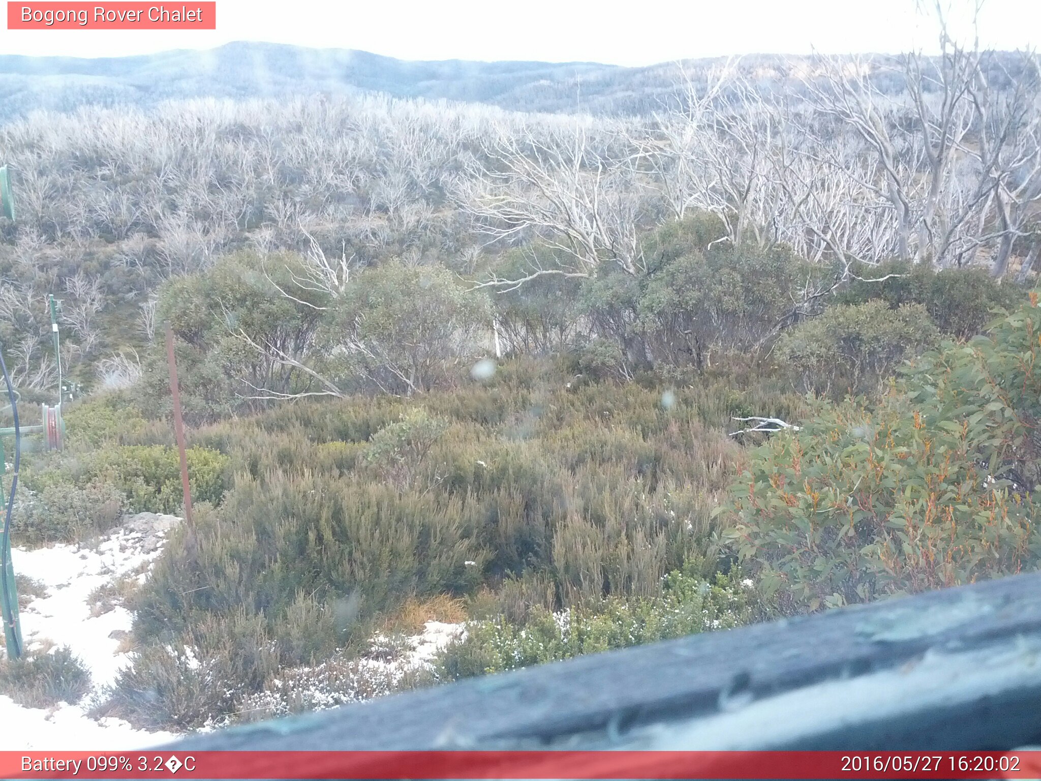 Bogong Web Cam 4:20pm Friday 27th of May 2016