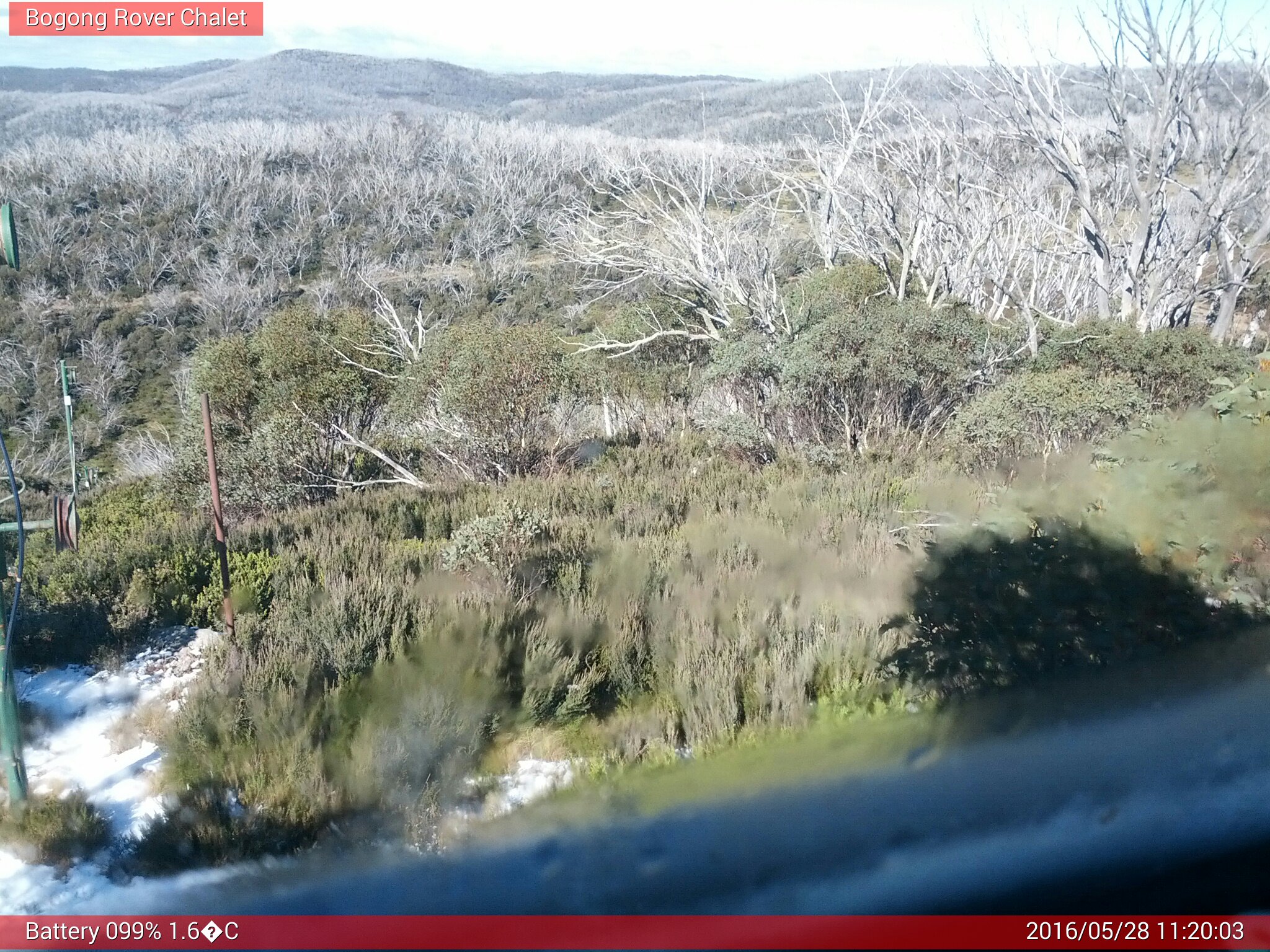 Bogong Web Cam 11:20am Saturday 28th of May 2016