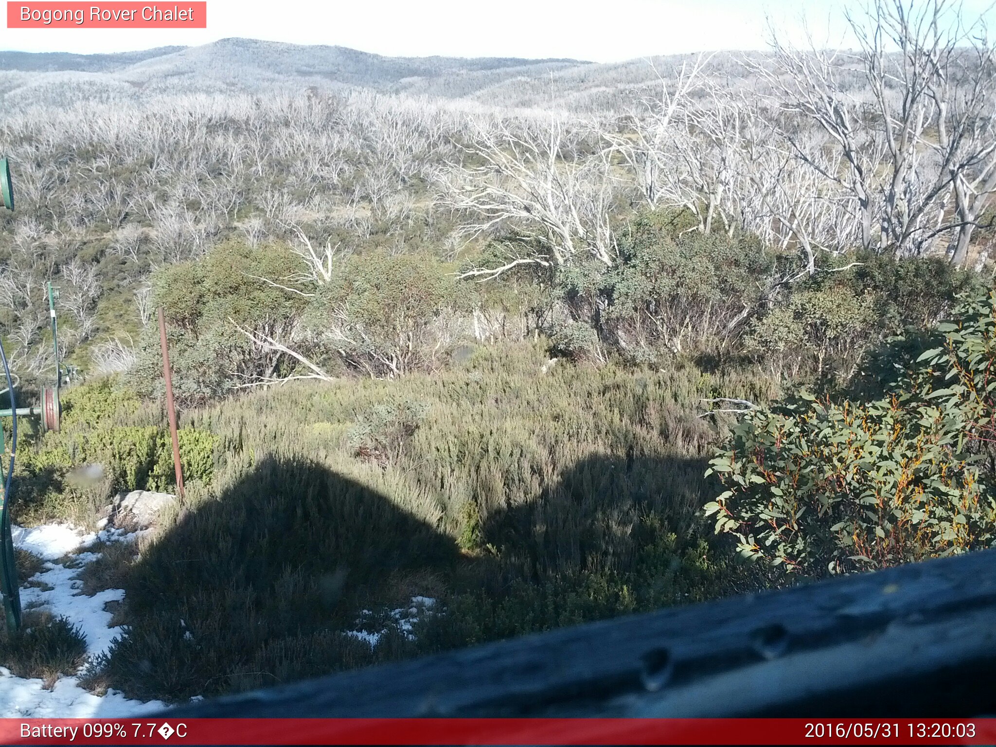 Bogong Web Cam 1:20pm Tuesday 31st of May 2016