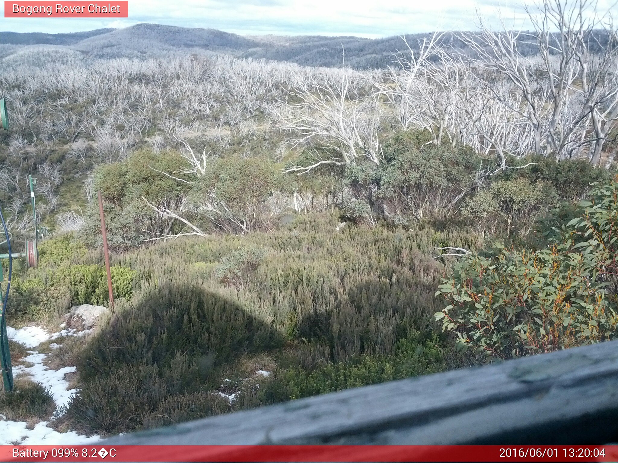 Bogong Web Cam 1:20pm Wednesday 1st of June 2016