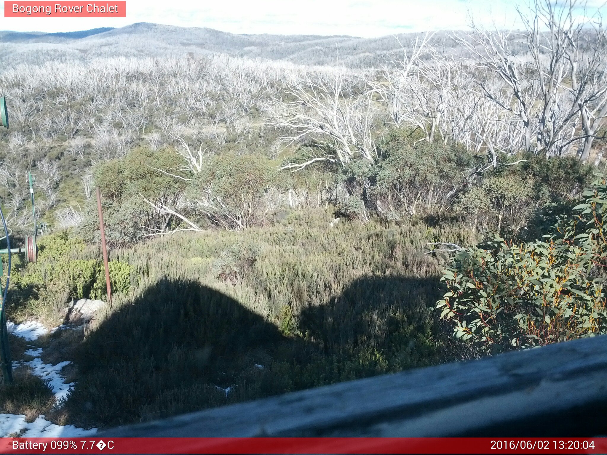 Bogong Web Cam 1:20pm Thursday 2nd of June 2016