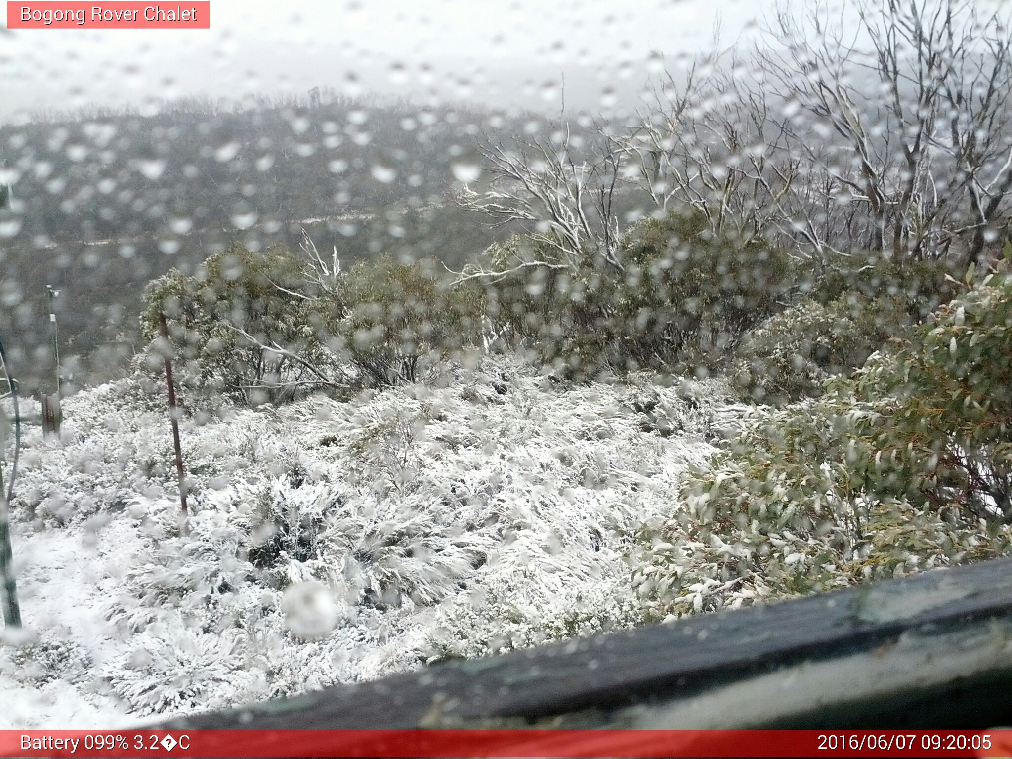 Bogong Web Cam 9:20am Tuesday 7th of June 2016