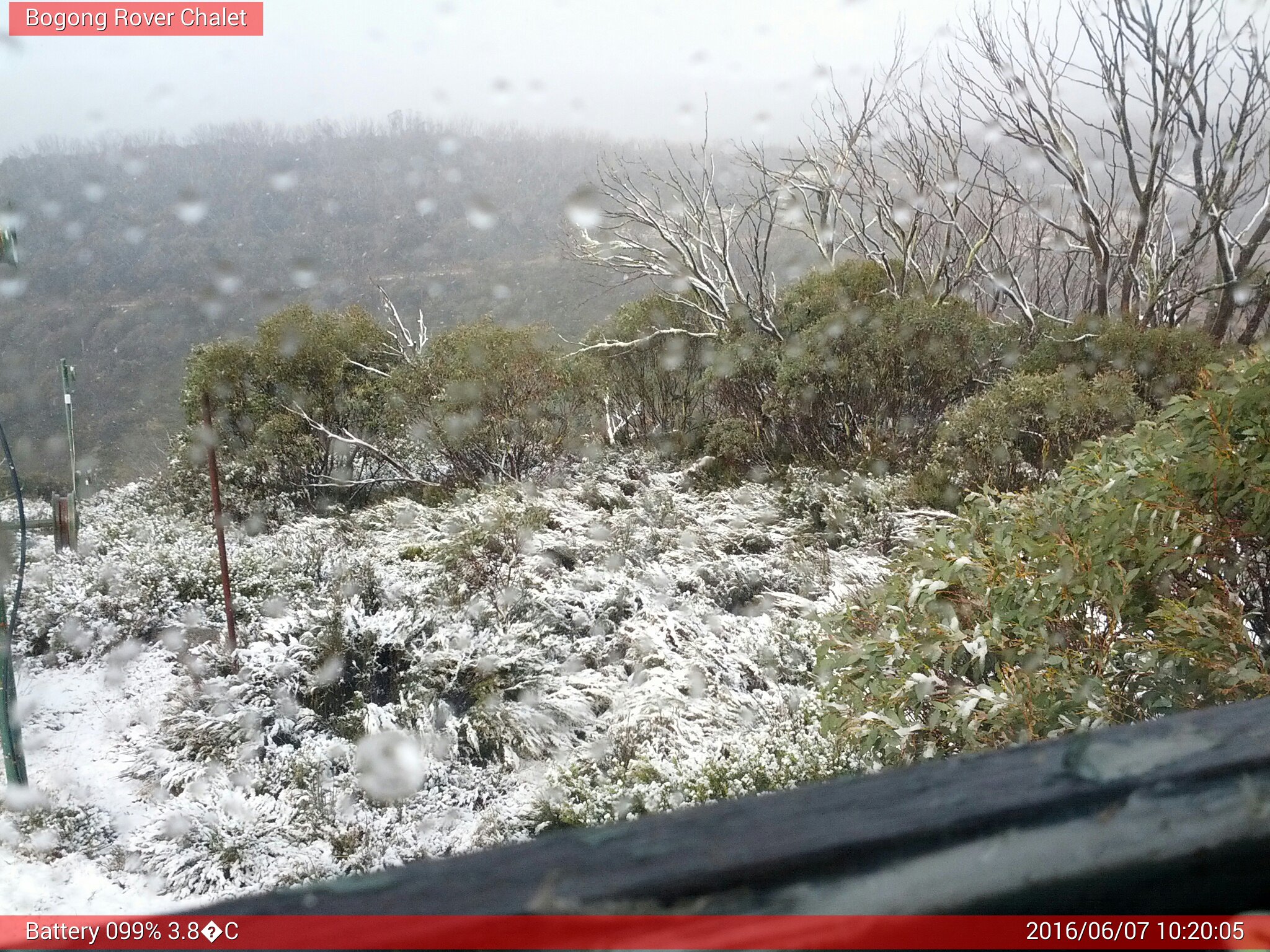 Bogong Web Cam 10:20am Tuesday 7th of June 2016