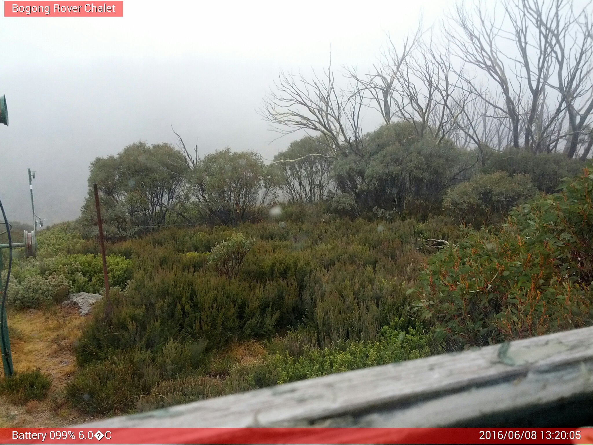 Bogong Web Cam 1:20pm Wednesday 8th of June 2016