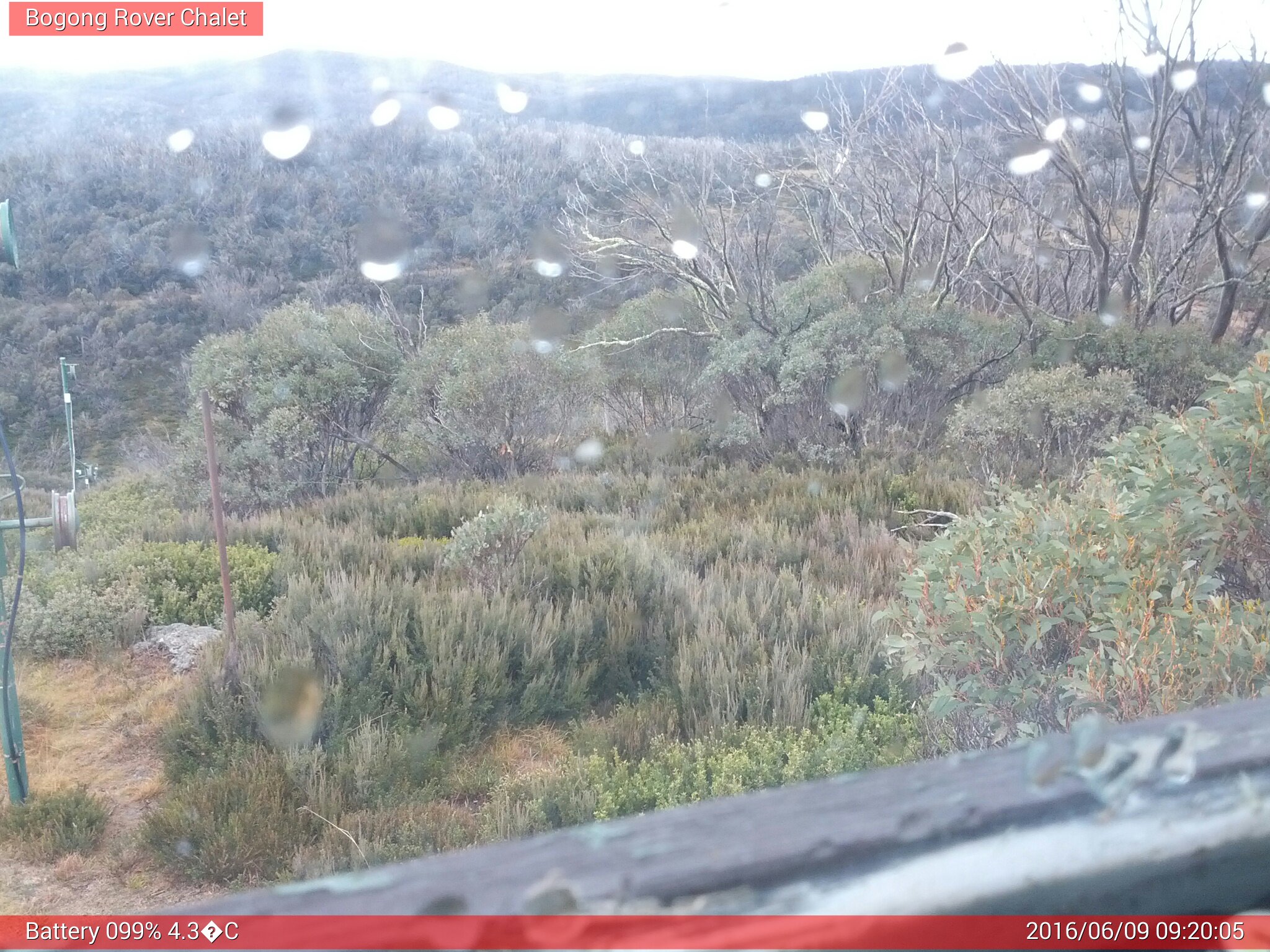 Bogong Web Cam 9:20am Thursday 9th of June 2016