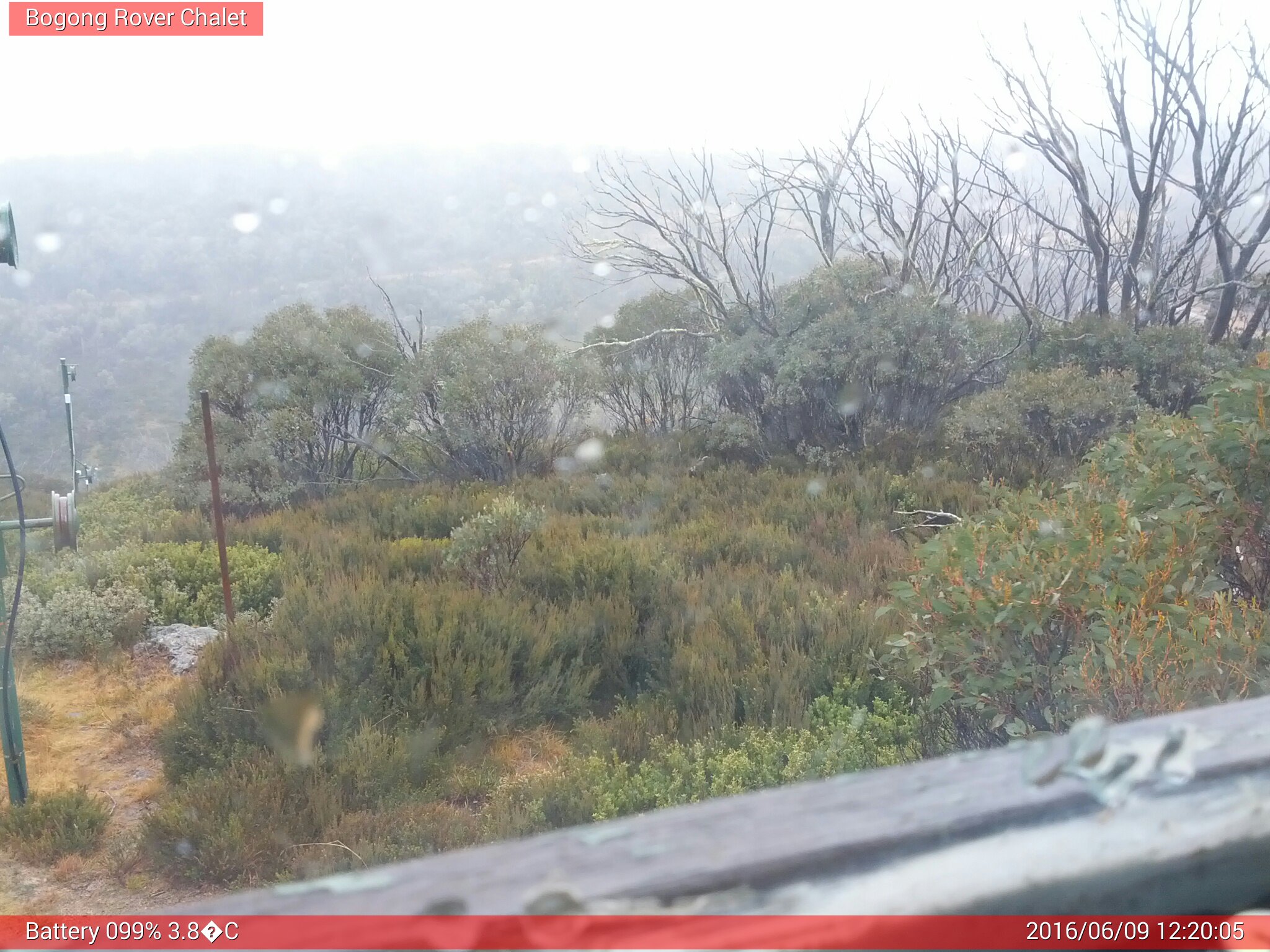 Bogong Web Cam 12:20pm Thursday 9th of June 2016