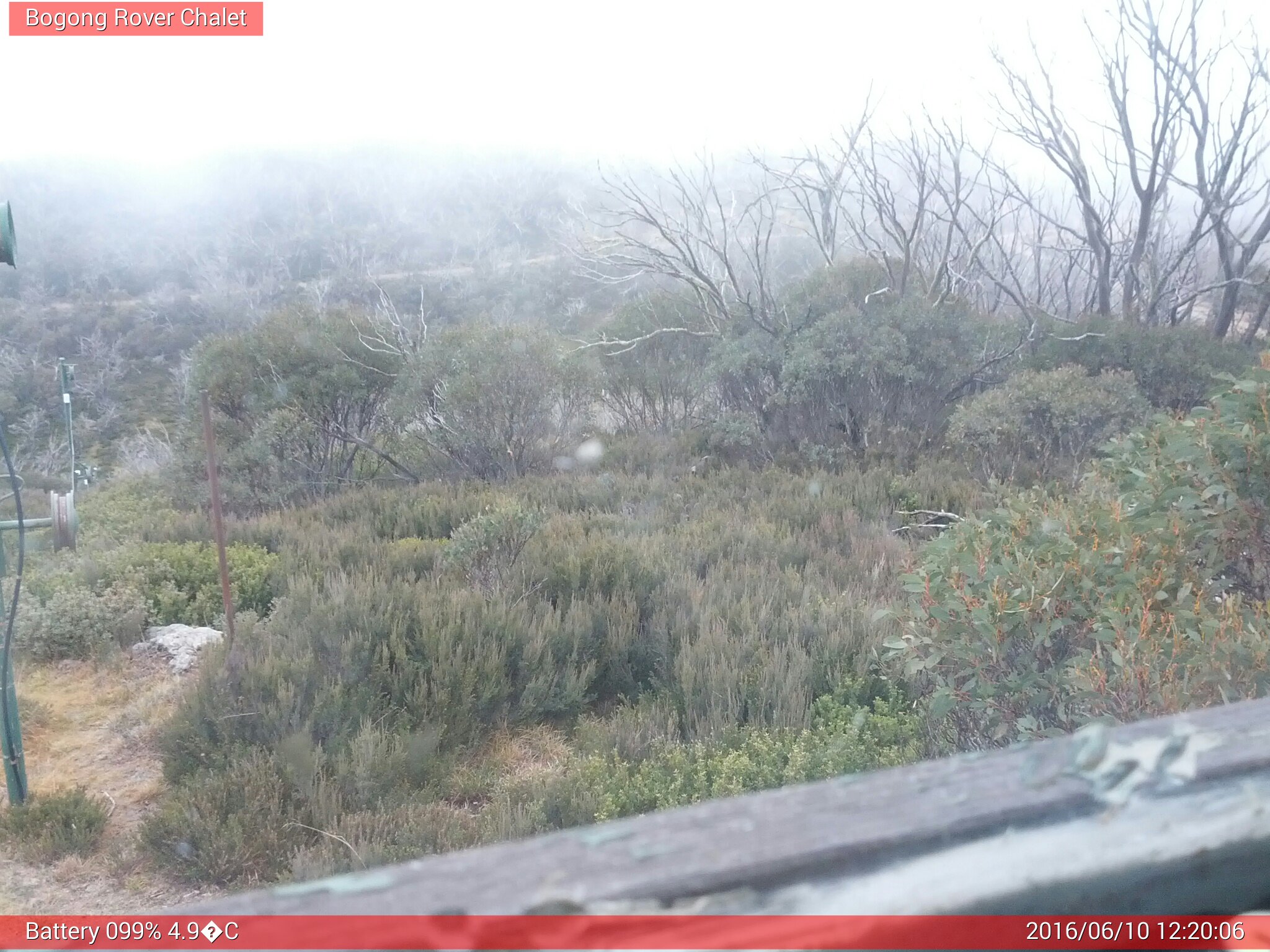 Bogong Web Cam 12:20pm Friday 10th of June 2016