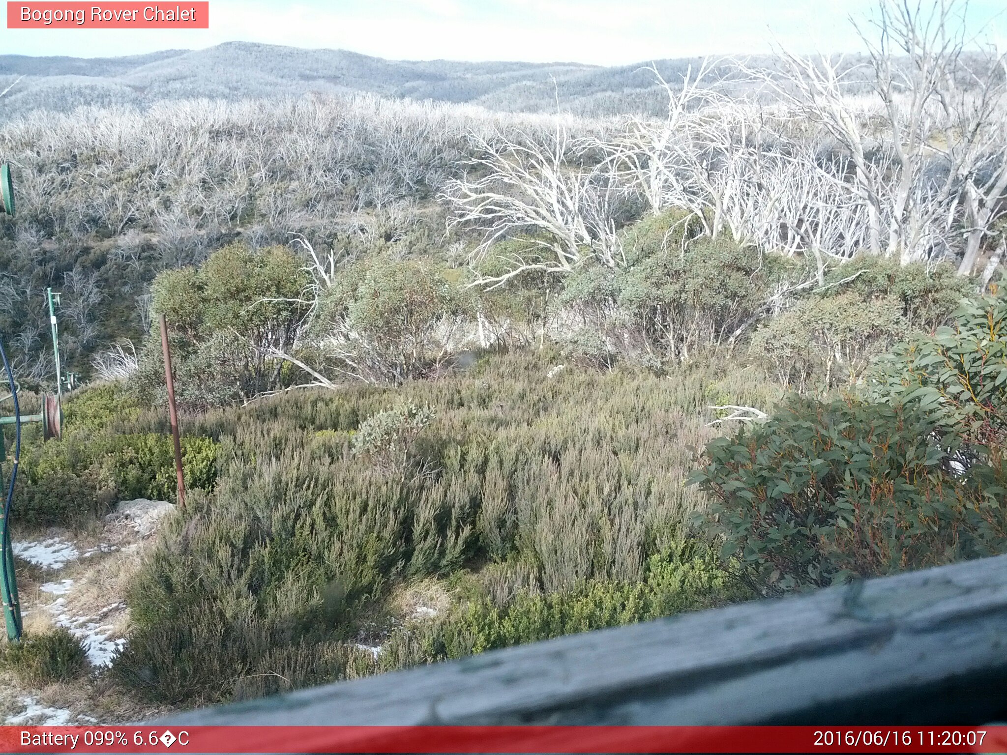 Bogong Web Cam 11:20am Thursday 16th of June 2016